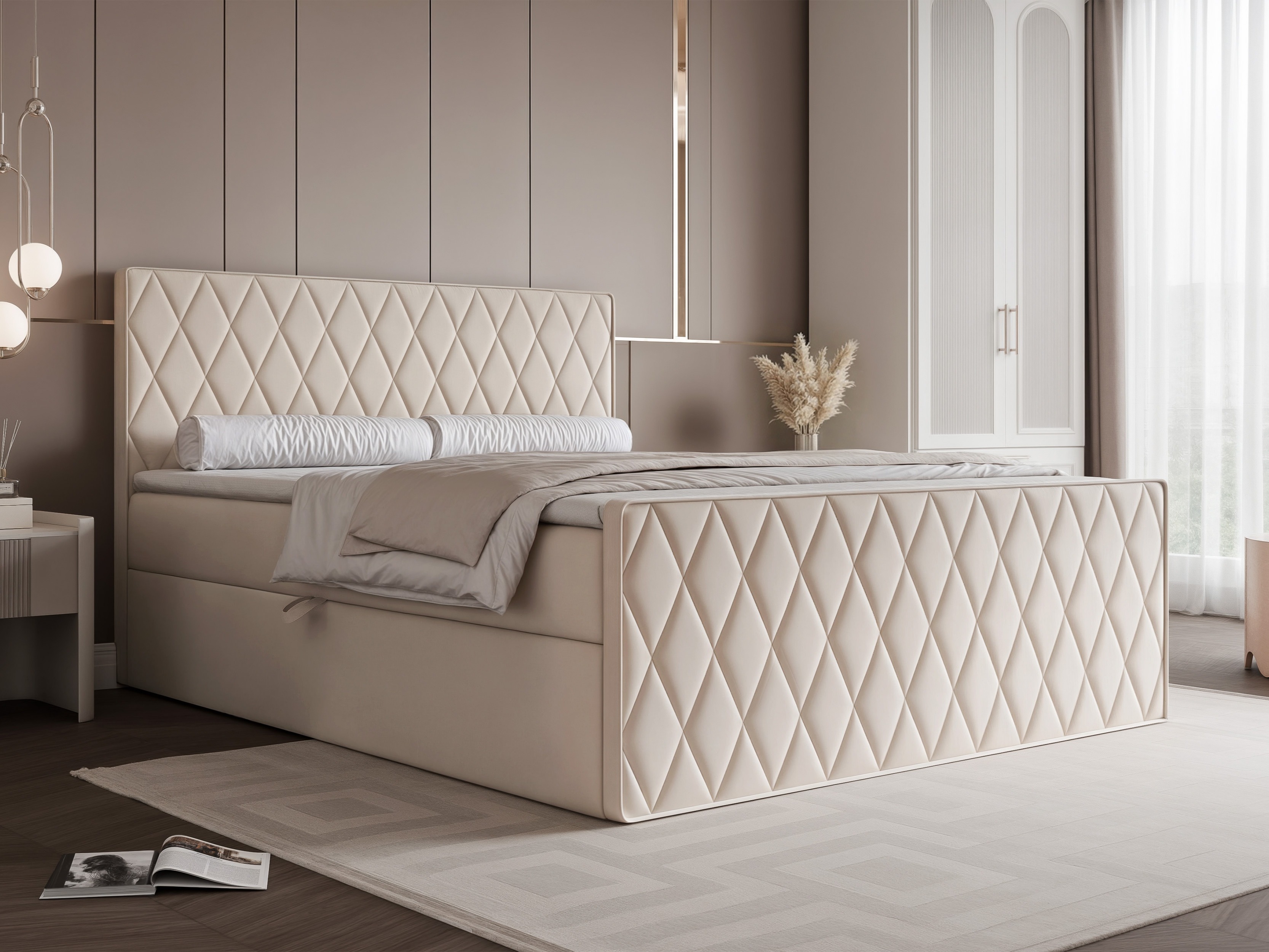 Κρεβάτι continental Martinez 129 (Magic Velvet 2256)