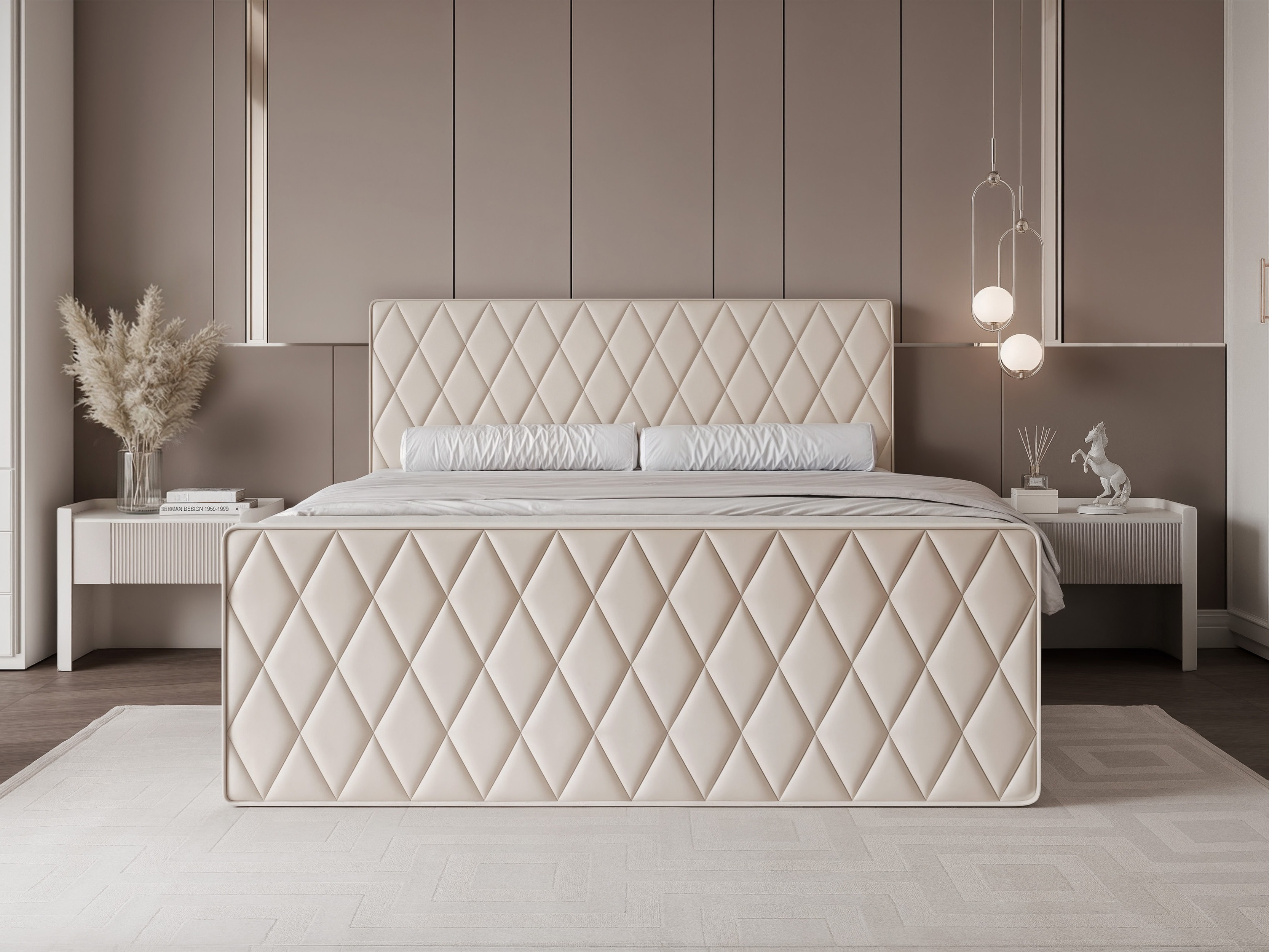 Κρεβάτι continental Martinez 129 (Magic Velvet 2256)