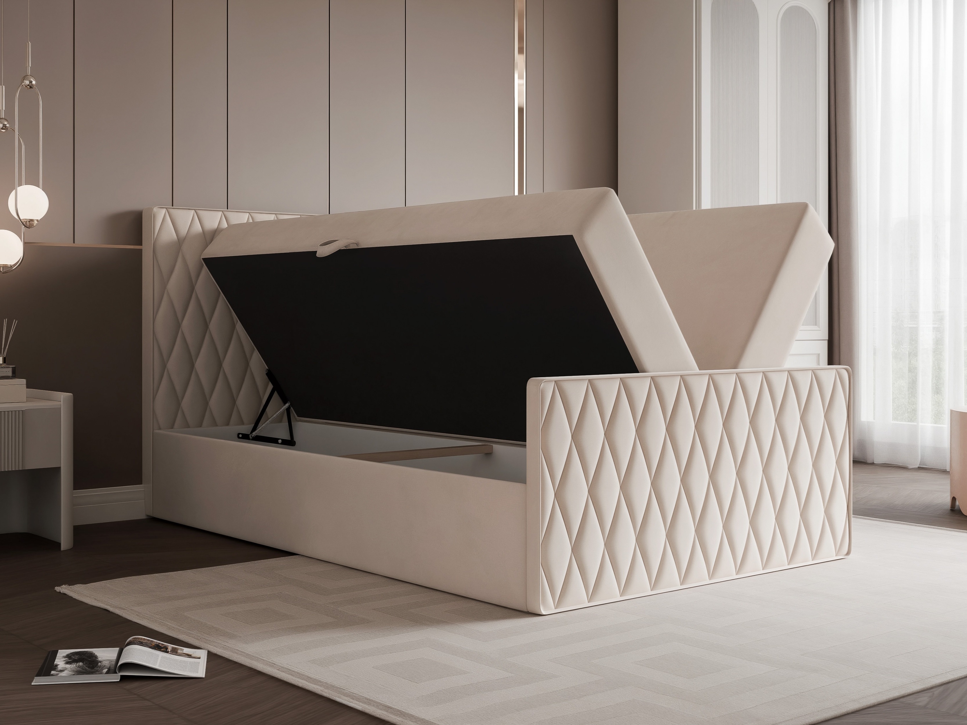 Κρεβάτι continental Martinez 129 (Magic Velvet 2256)