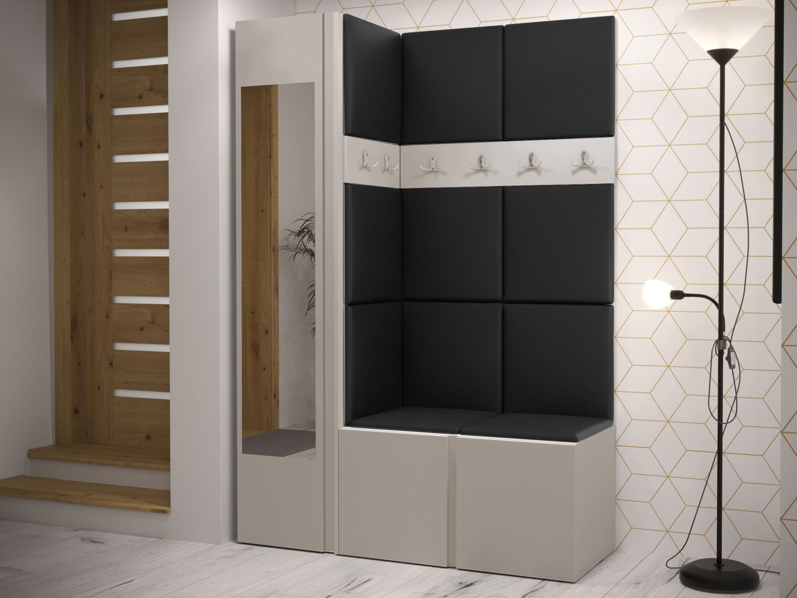 Σετ διαδρόμου Hartford 277 (Οικολογικό δέρμα Soft 011)