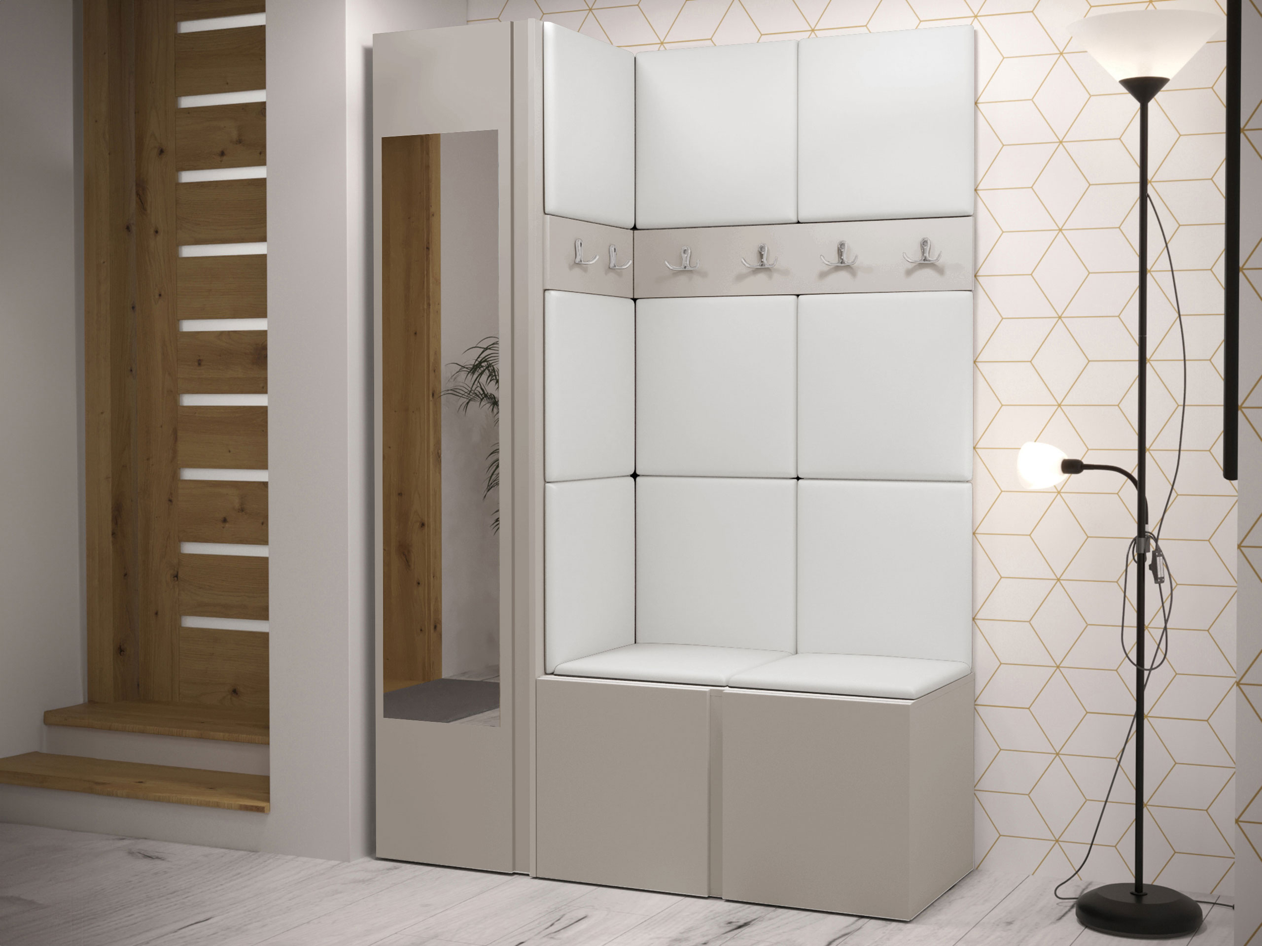 Σετ διαδρόμου Hartford 277 (Οικολογικό δέρμα Soft 017)