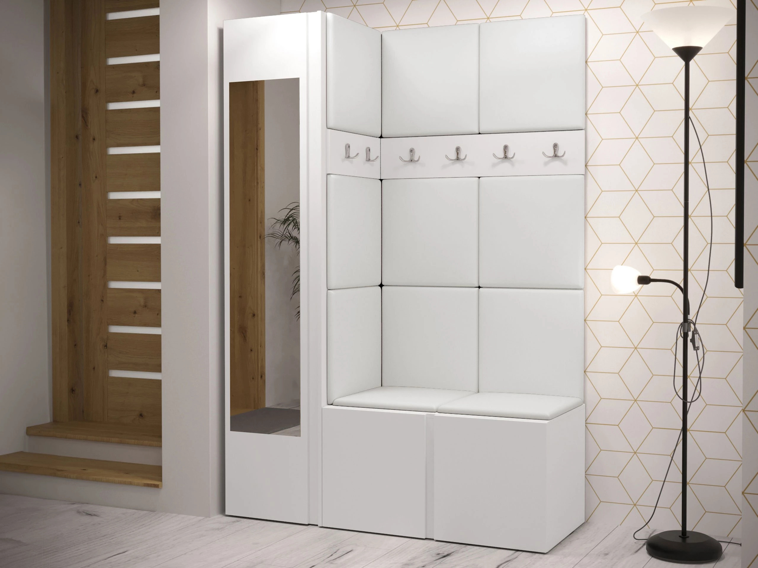 Σετ διαδρόμου Hartford 277 (Οικολογικό δέρμα Soft 017)