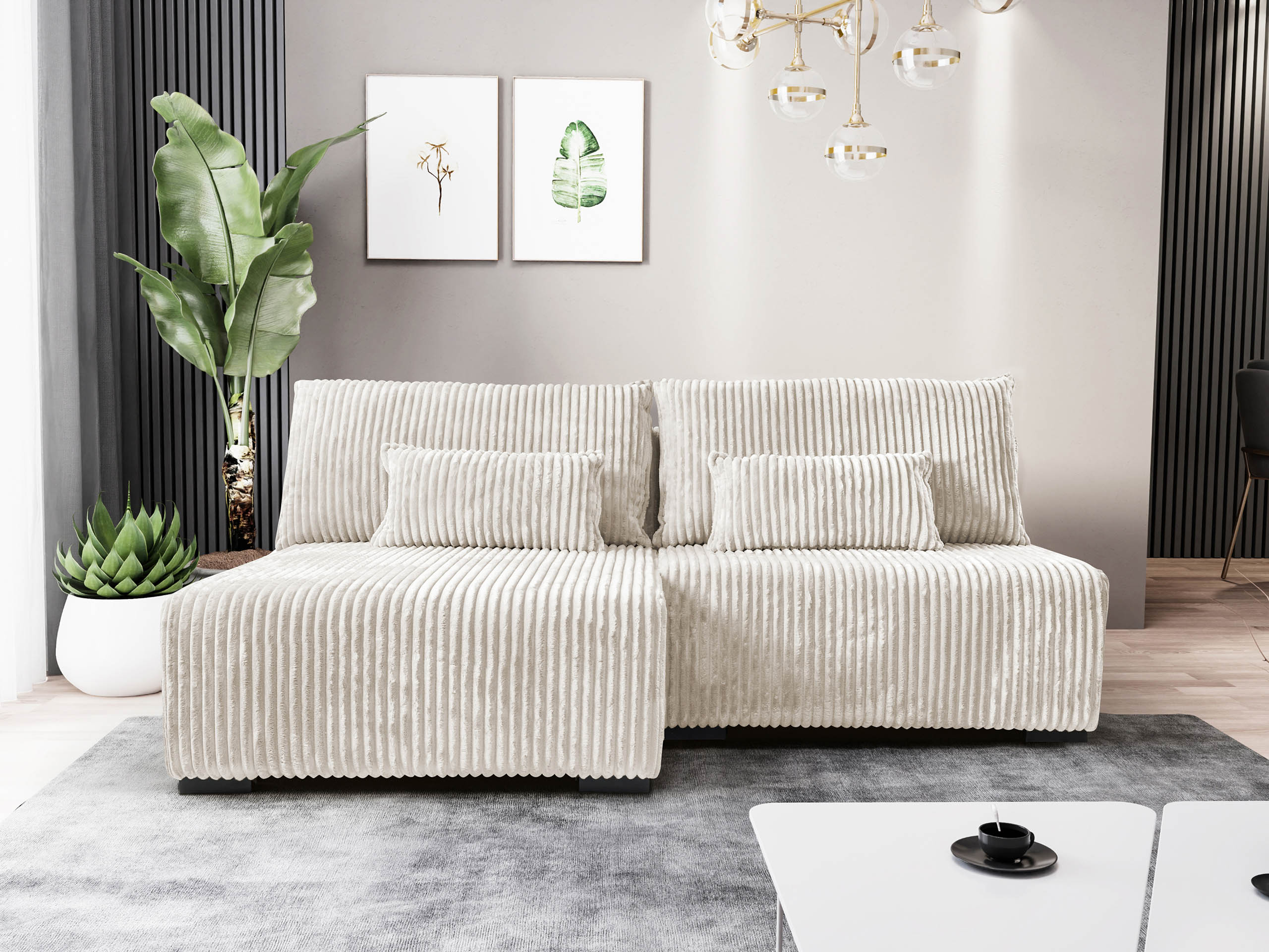 Γωνιακός Καναπές TrendyNest Fenestal (Tilia 01)