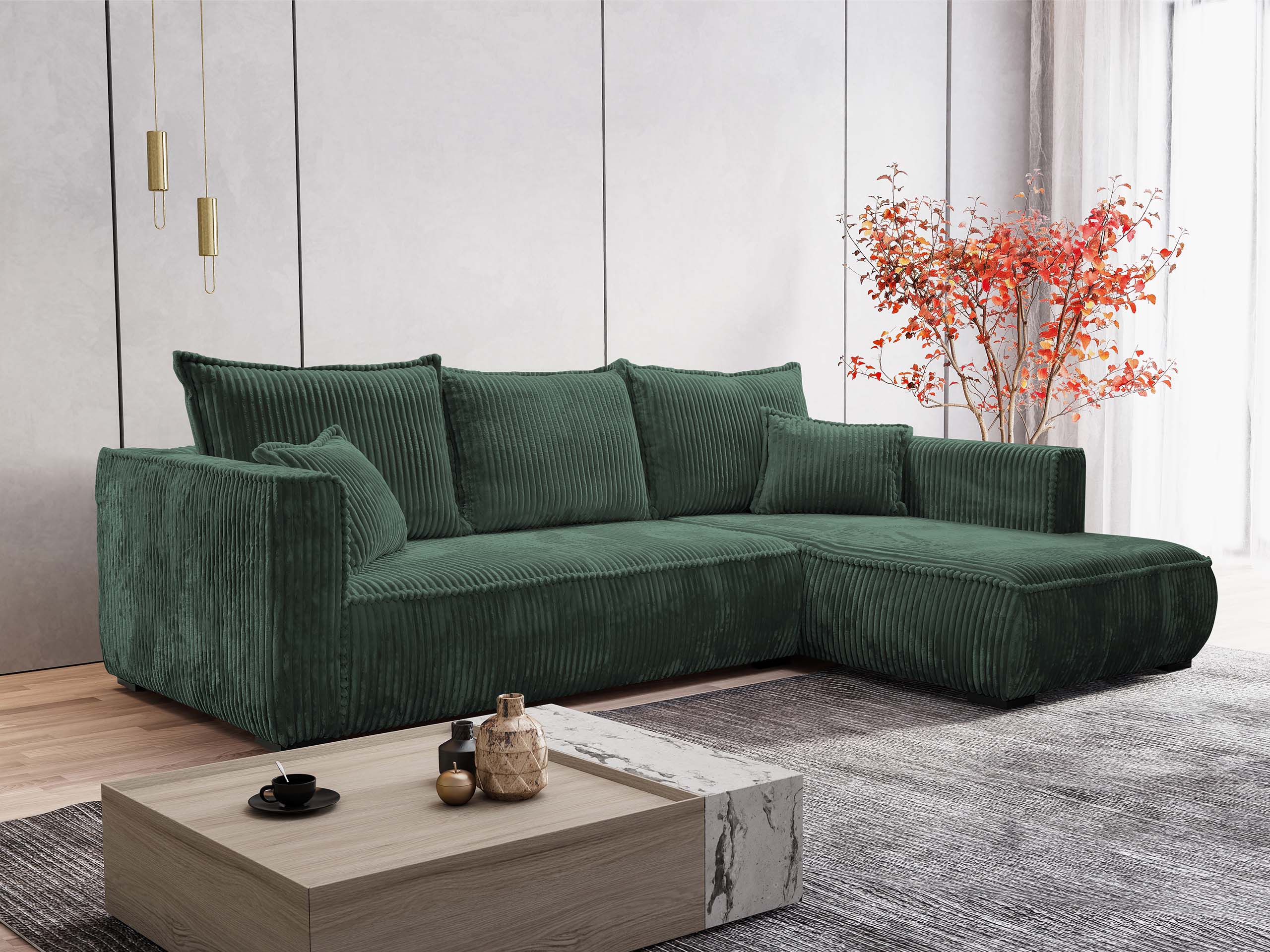 Γωνιακός Καναπές TrendyNest Circas (Tilia 39)