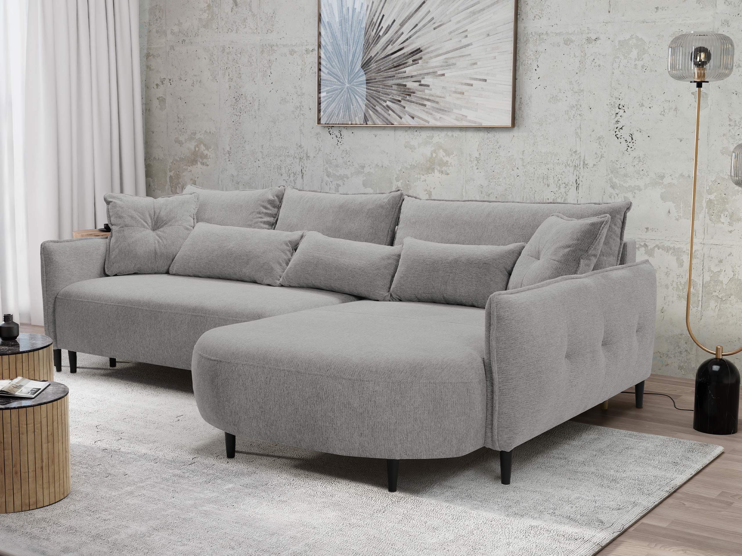 Γωνιακός Καναπές TrendyNest Prunal (Glow 05)