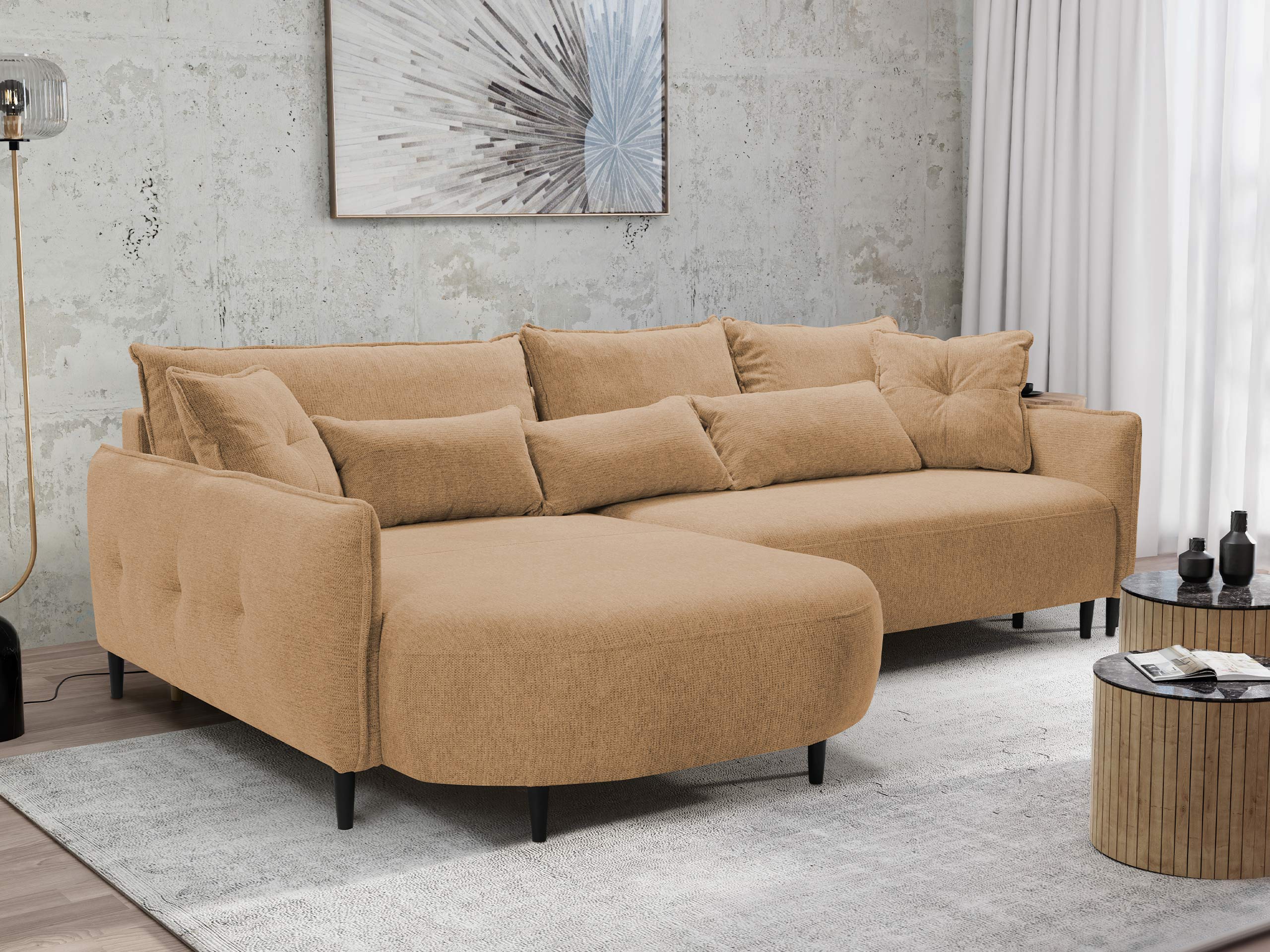 Γωνιακός Καναπές TrendyNest Prunal (Glow 07)