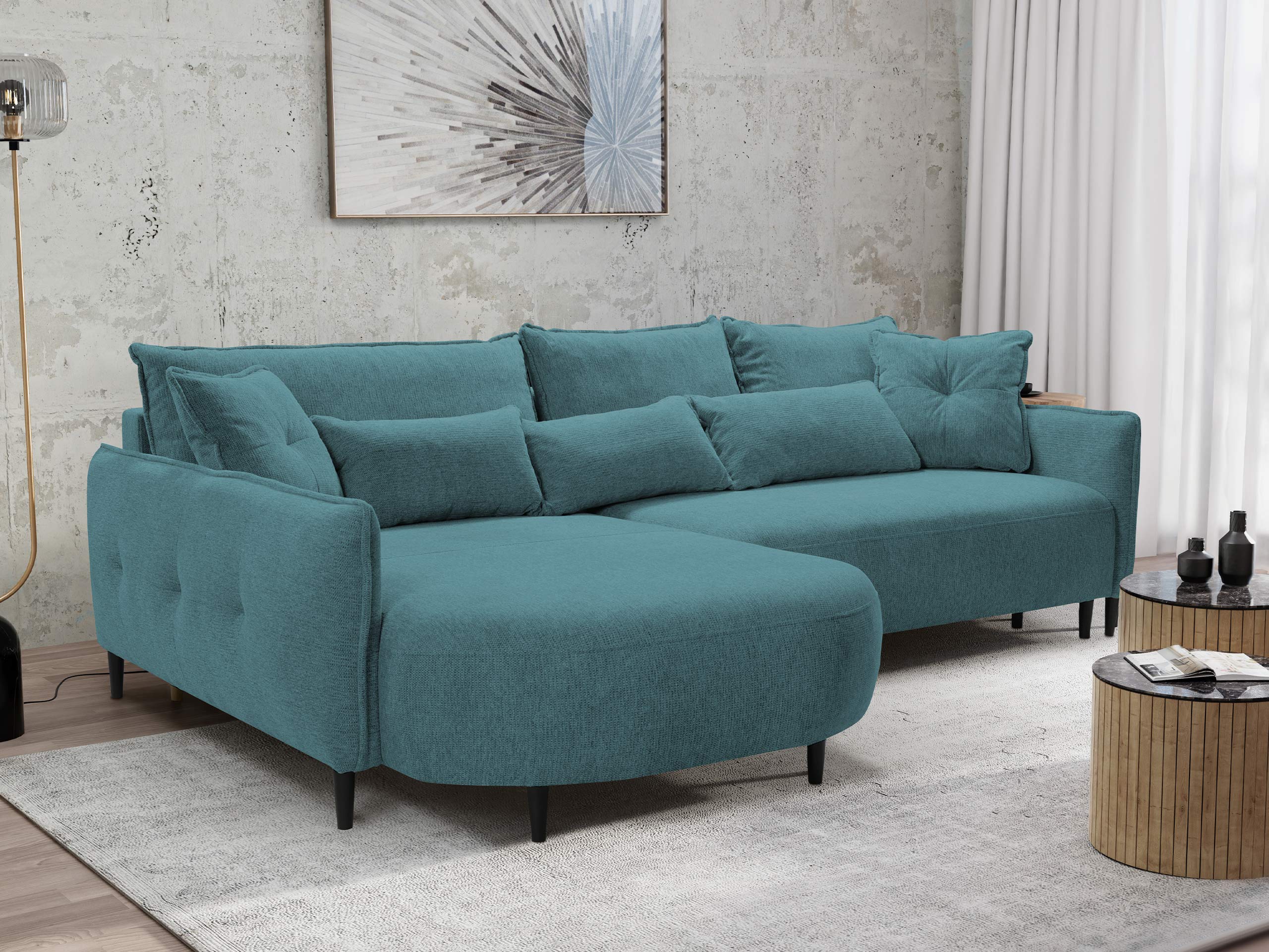 Γωνιακός Καναπές TrendyNest Prunal (Glow 12)