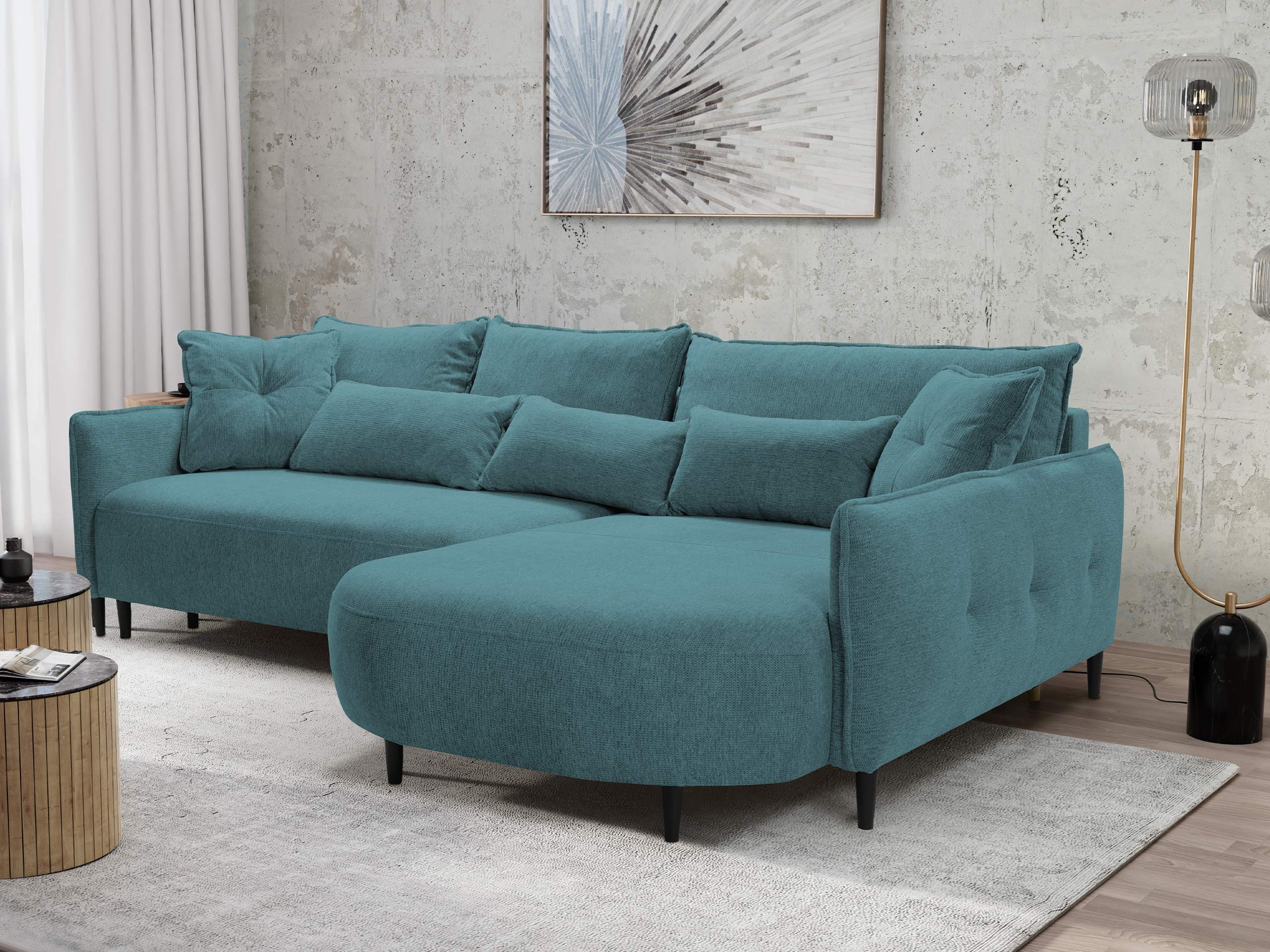 Γωνιακός Καναπές TrendyNest Prunal (Glow 12)