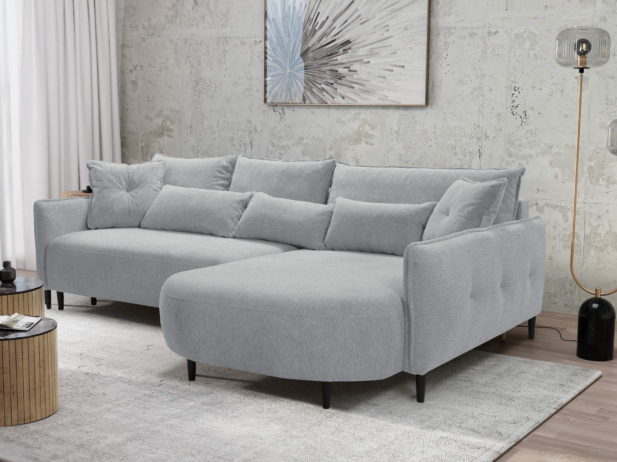 Γωνιακός Καναπές TrendyNest Prunal (Glow 15)