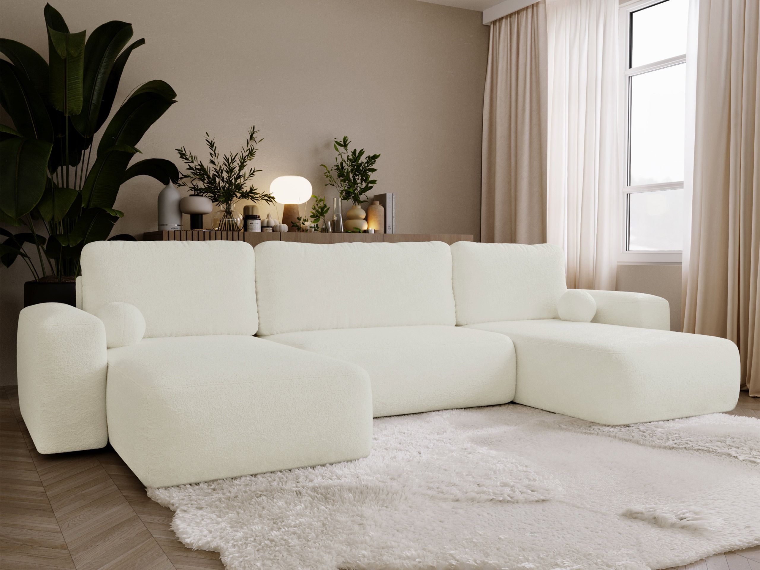 Γωνιακός Καναπές TrendyNest Piscor (Coral 15)