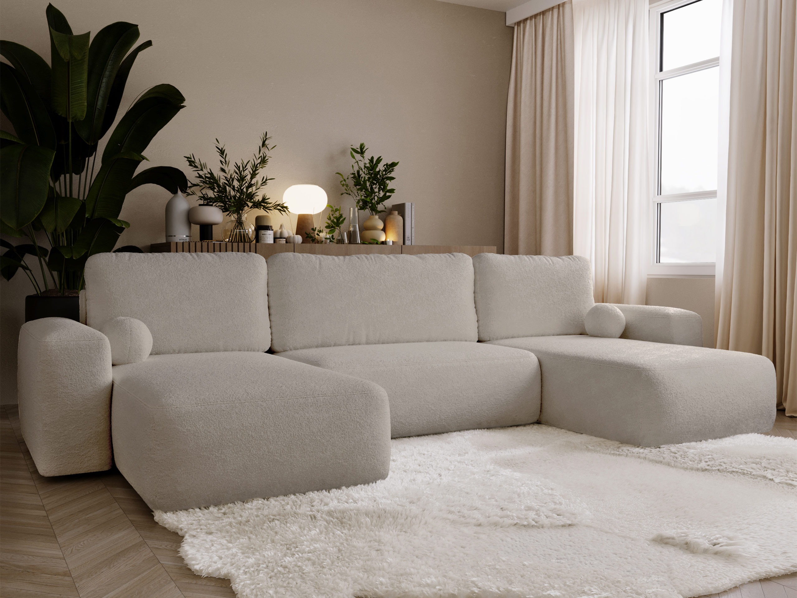 Γωνιακός Καναπές TrendyNest Piscor (Coral 50)