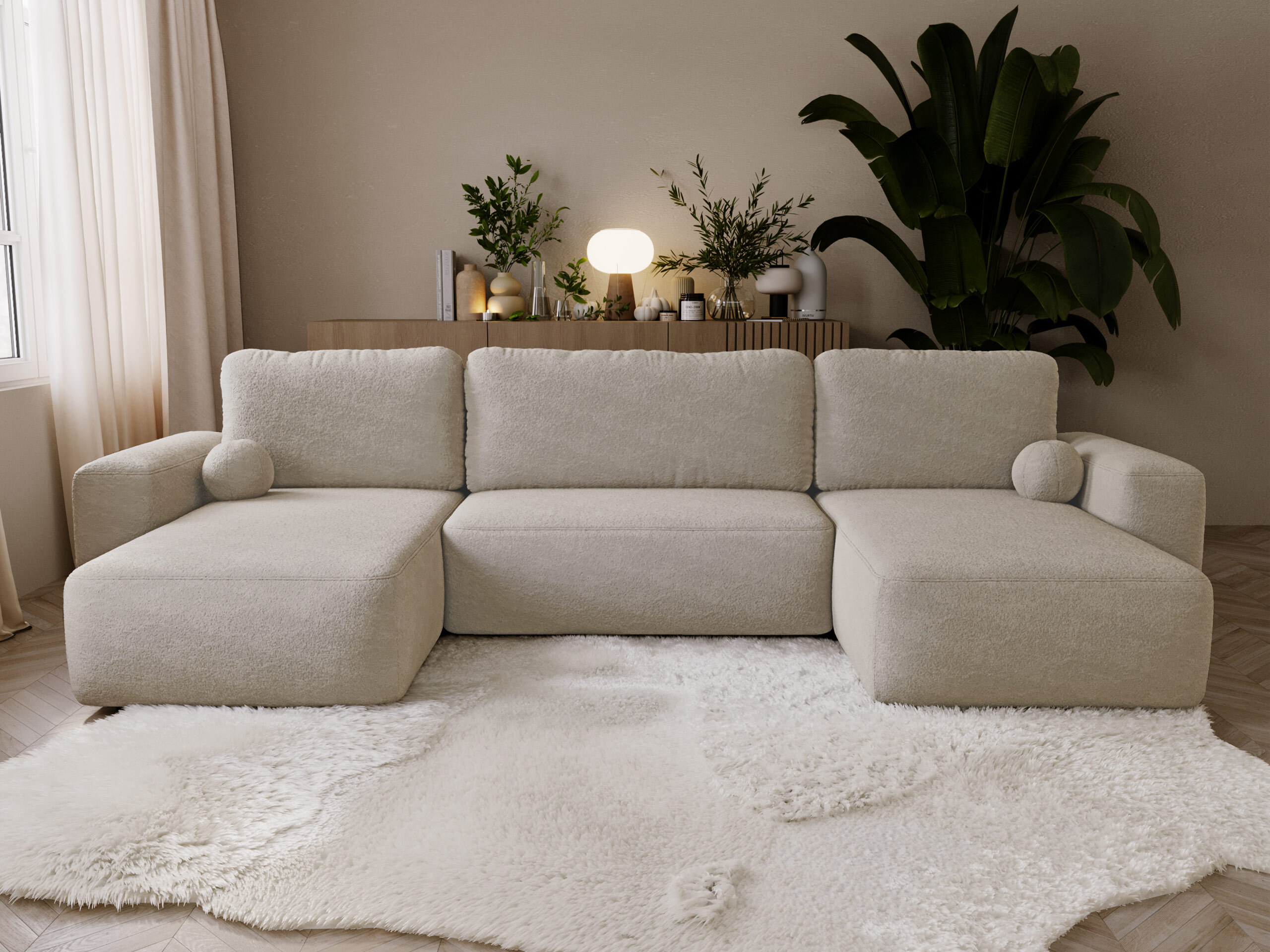 Γωνιακός Καναπές TrendyNest Piscor (Coral 50)