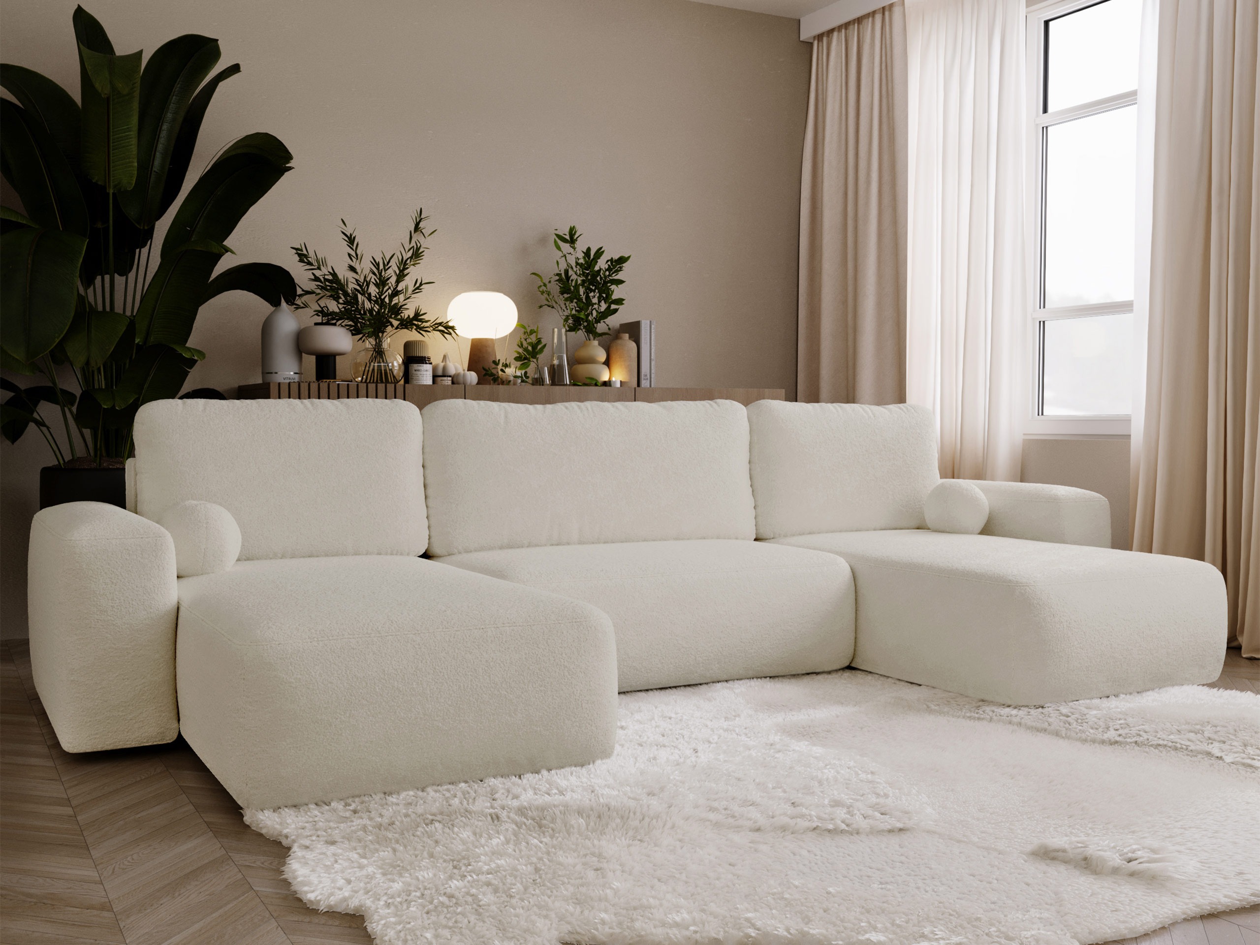 Γωνιακός Καναπές TrendyNest Piscor (Coral 65)