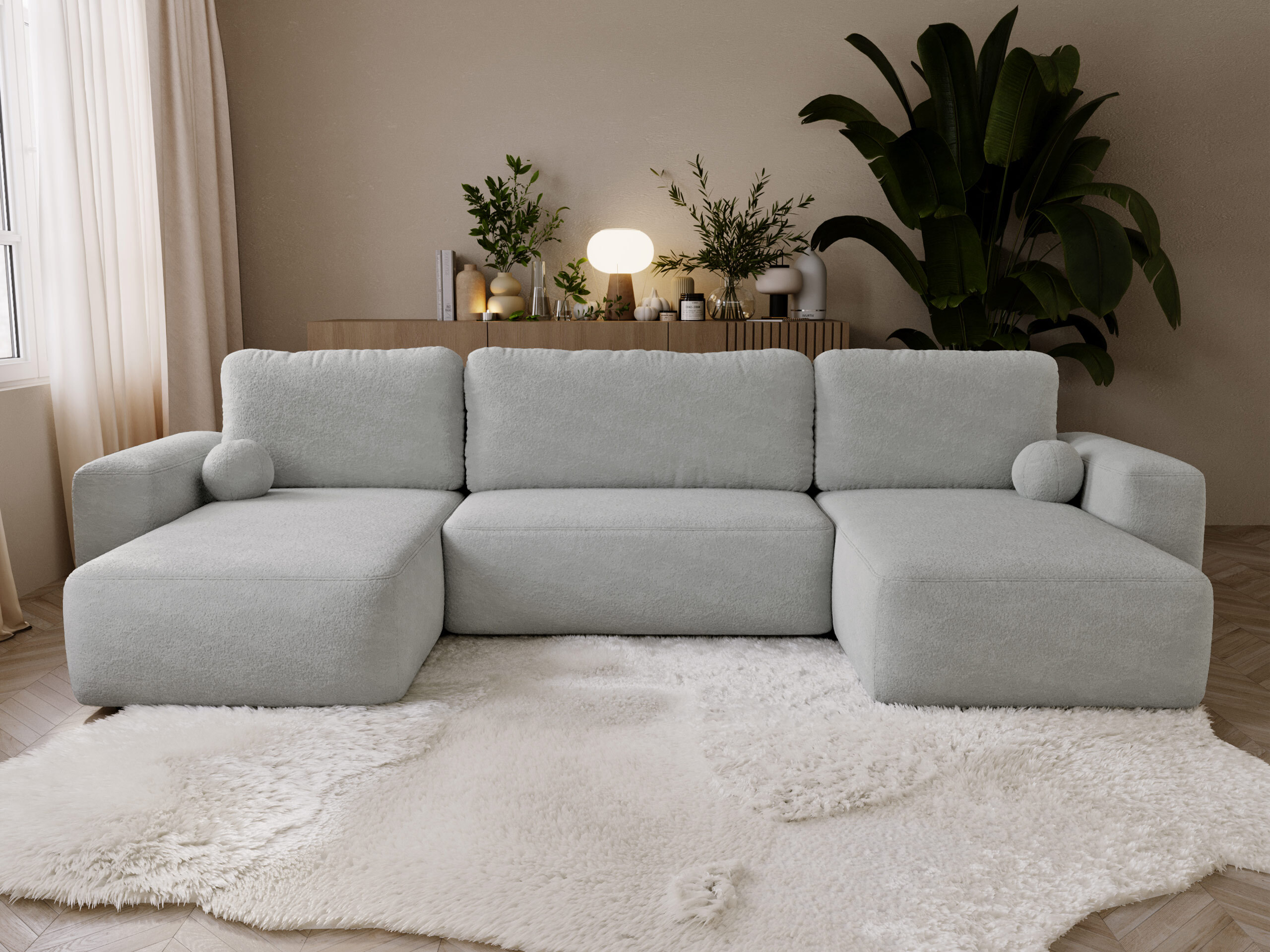 Γωνιακός Καναπές TrendyNest Piscor (Coral 75)