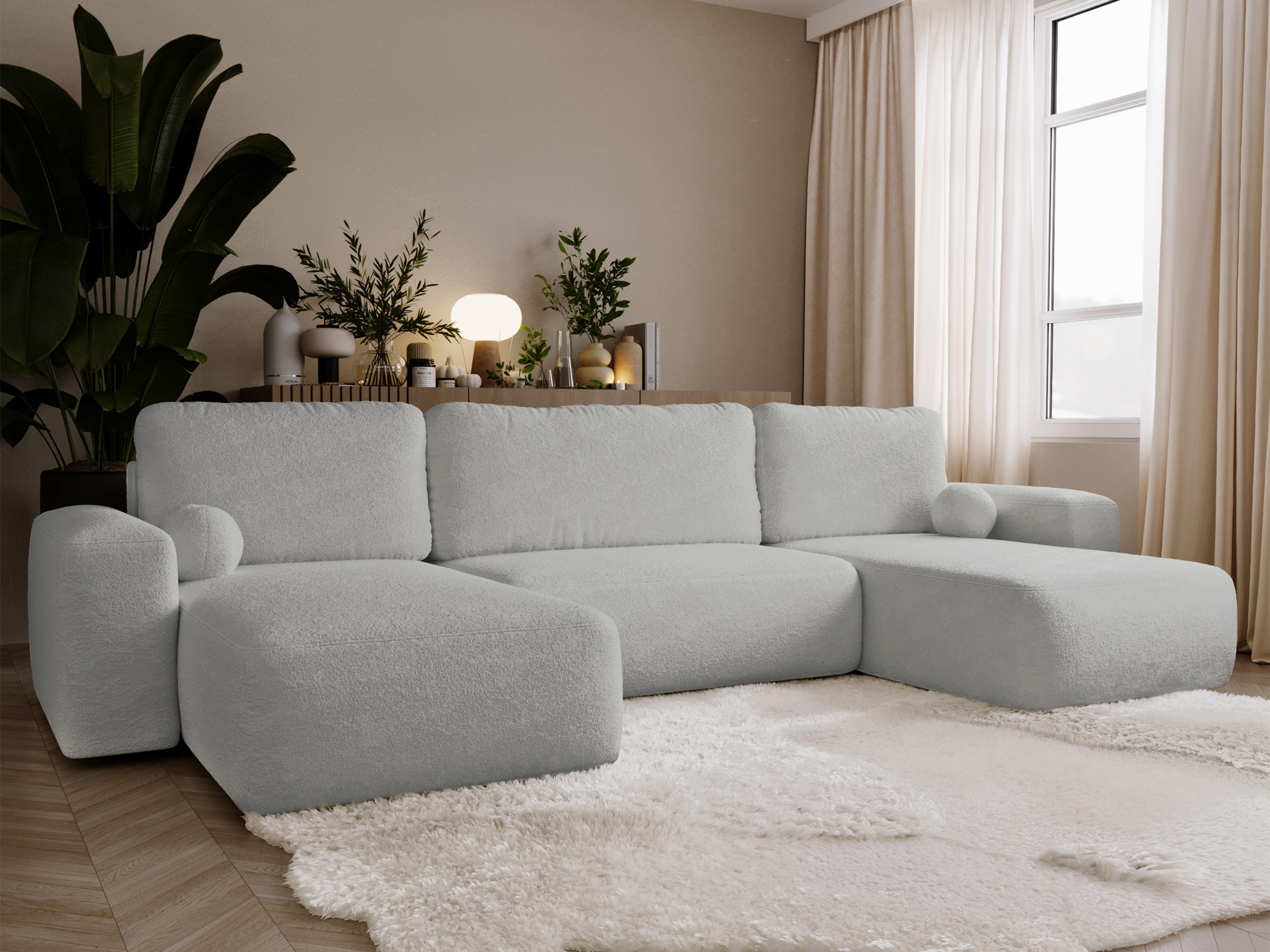 Γωνιακός Καναπές TrendyNest Piscor (Coral 75)