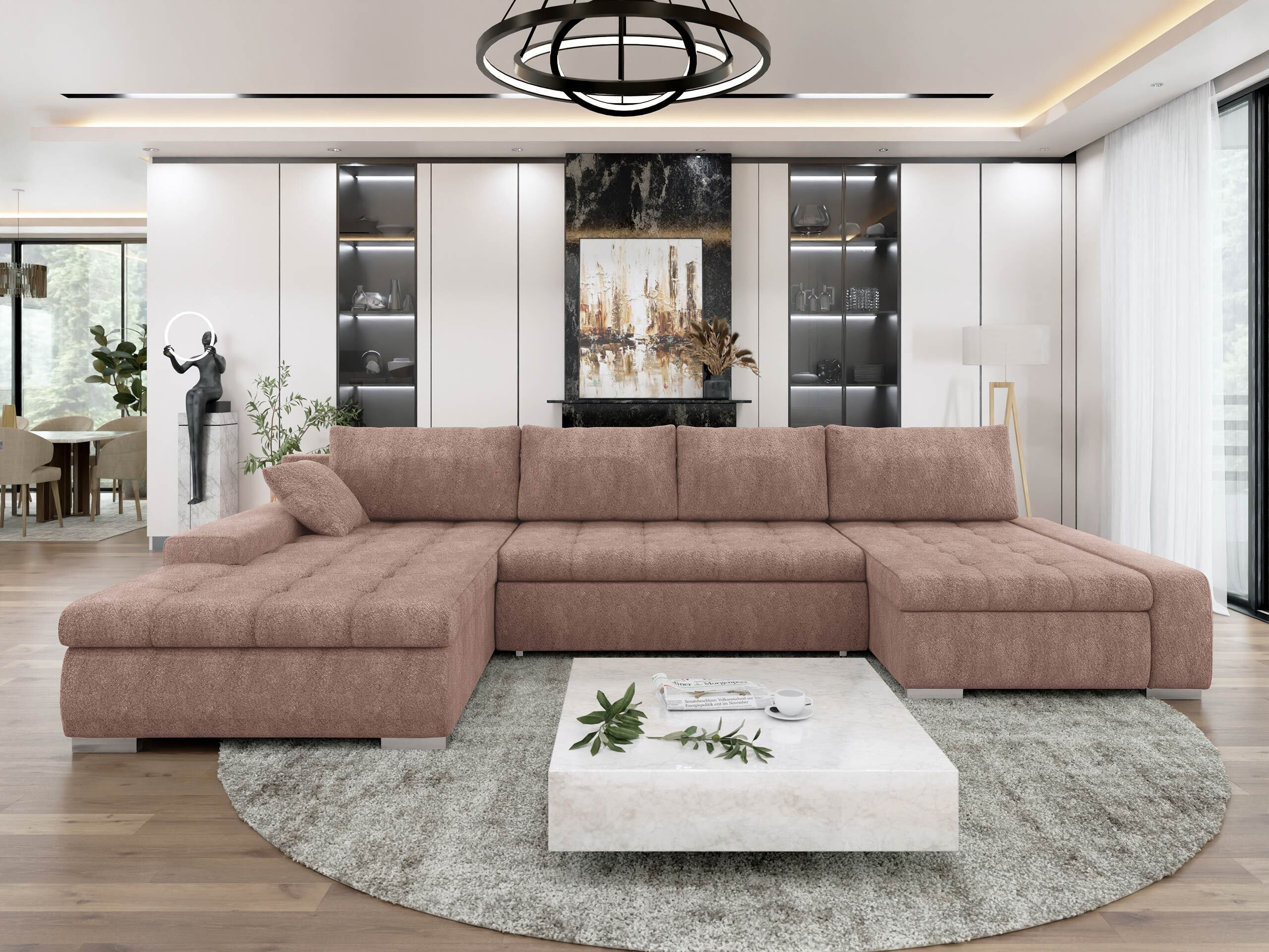 Γωνιακός Καναπές Comfivo Oliva (Coral 45)