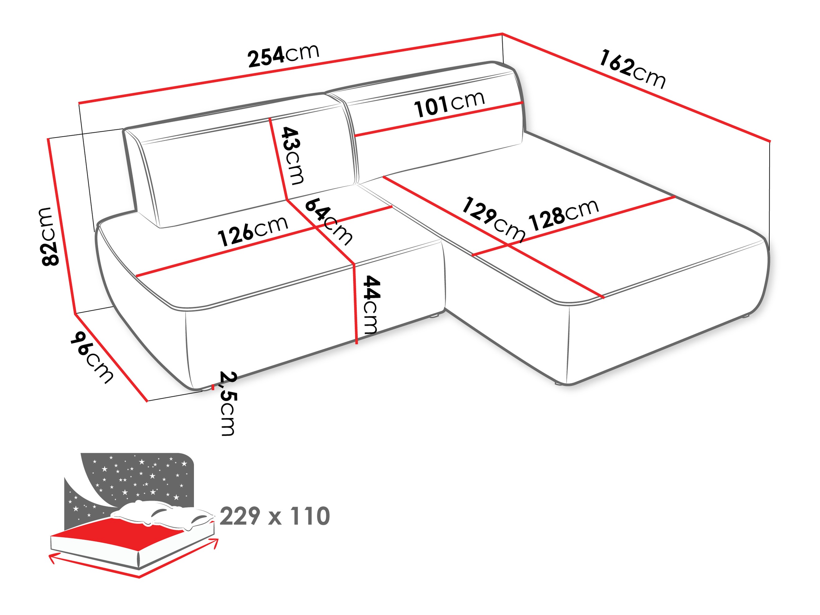 Γωνιακός Καναπές Comfivo Soror (Velo 636)