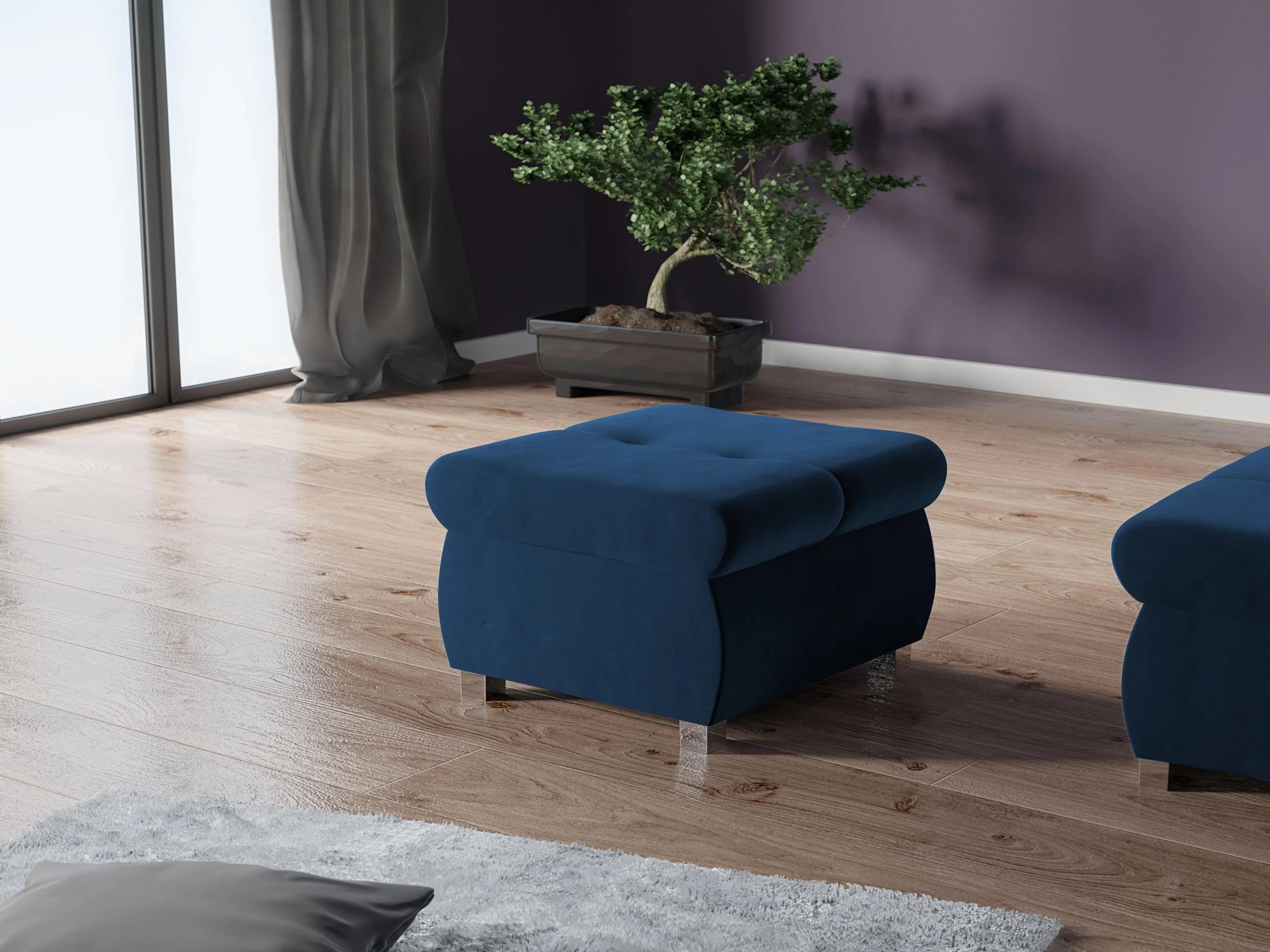 Σκαμπό σαλονιού Comfivo Nitor (Magic Velvet 2216)