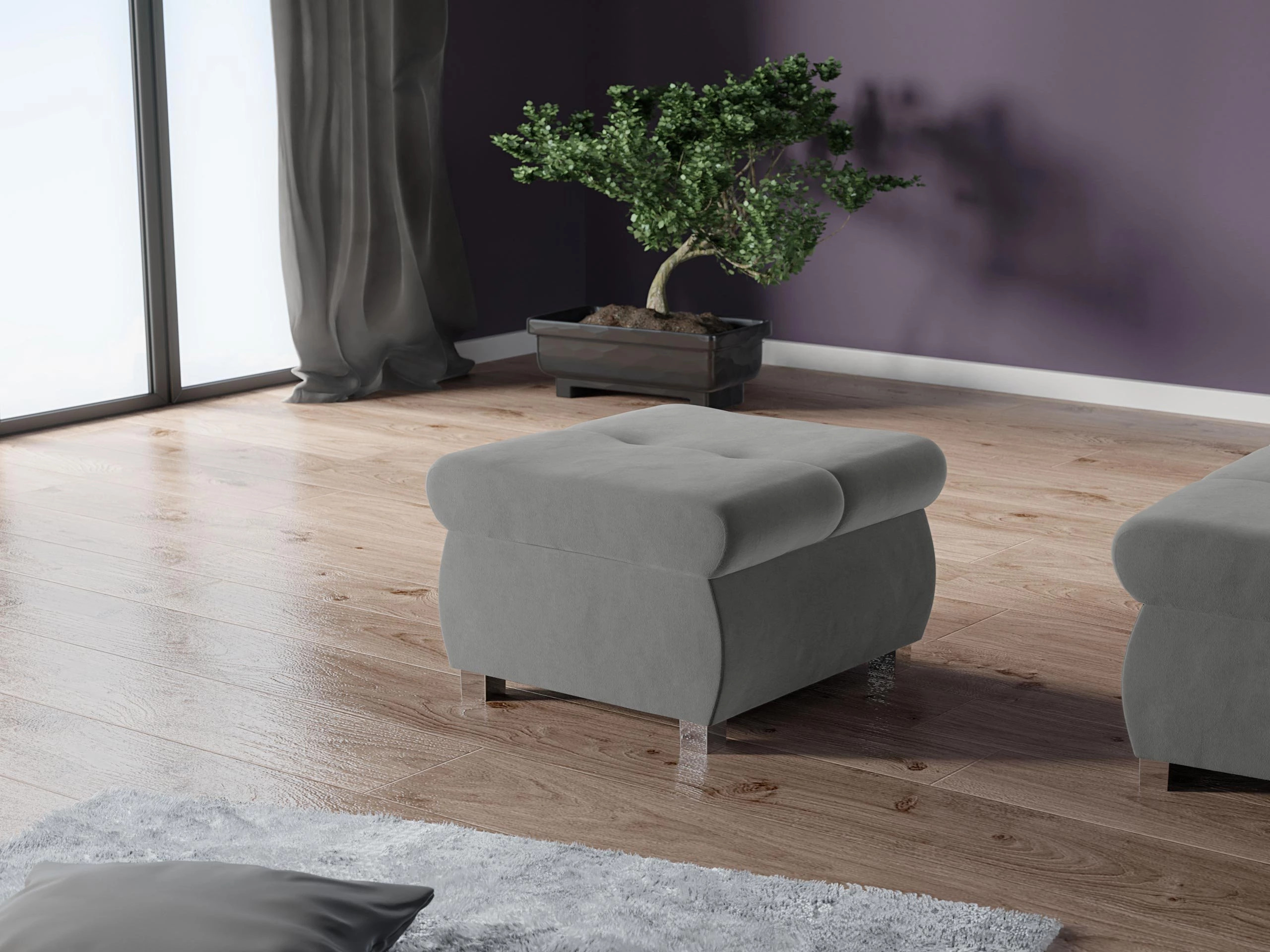 Σκαμπό σαλονιού Comfivo Nitor (Magic Velvet 2217)