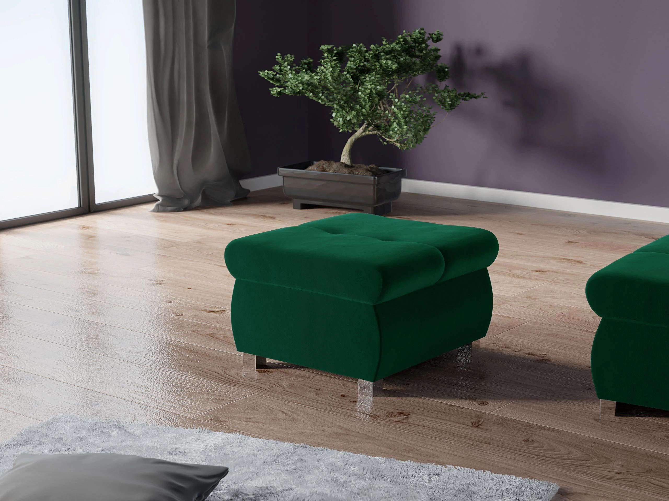 Σκαμπό σαλονιού Comfivo Nitor (Magic Velvet 2225)