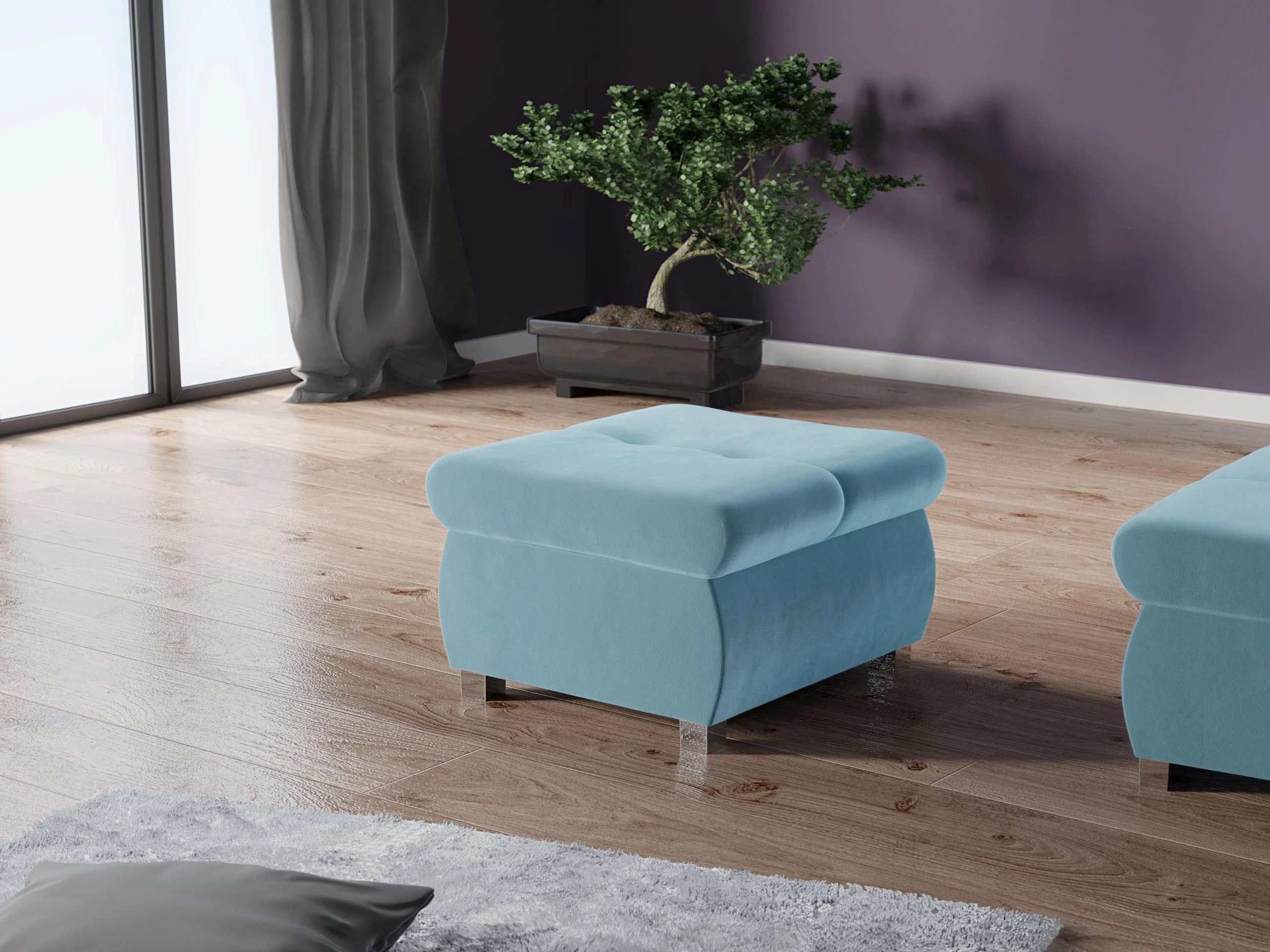 Σκαμπό σαλονιού Comfivo Nitor (Magic Velvet 2260)