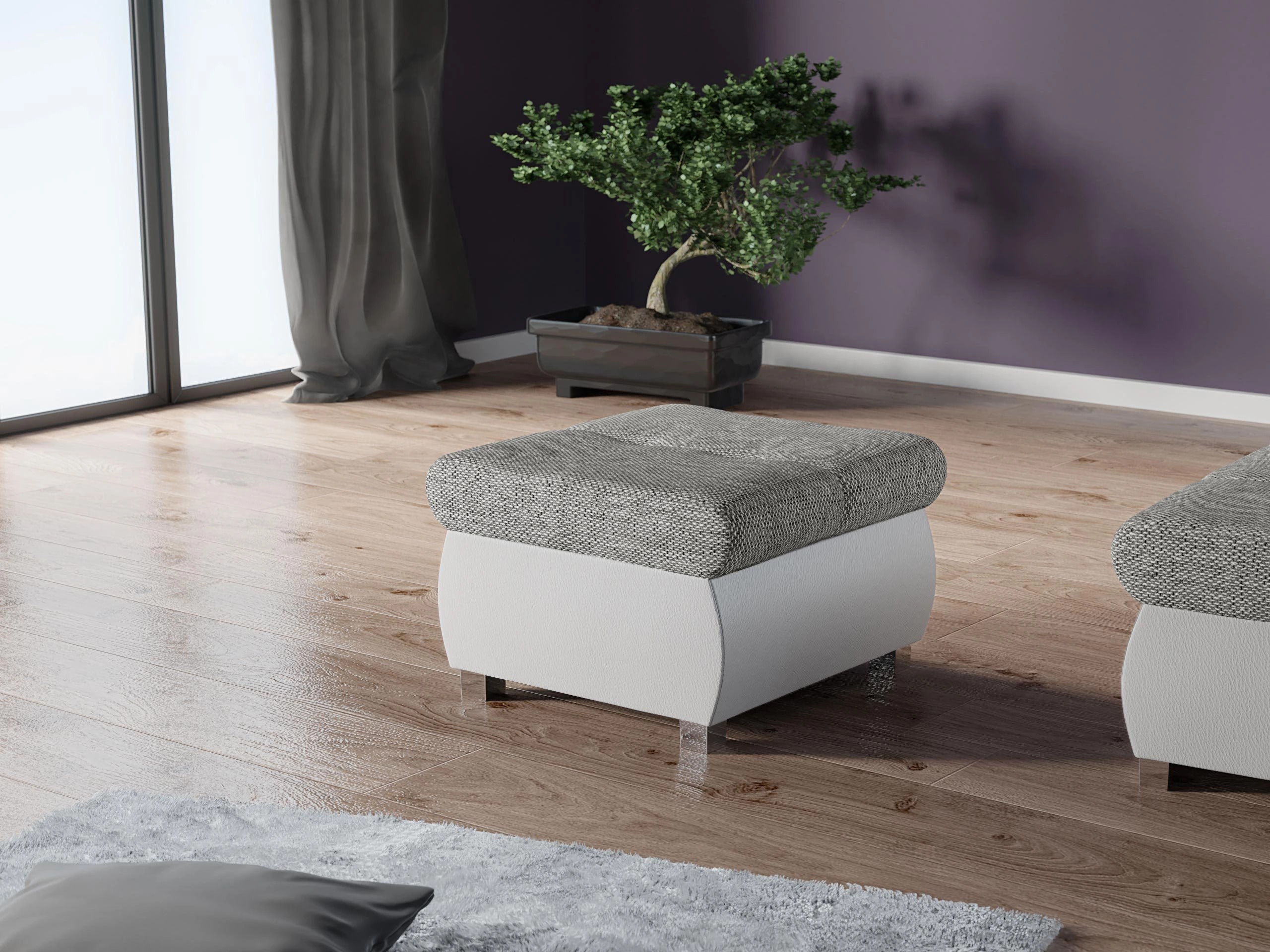 Σκαμπό σαλονιού Comfivo Nitor (Soft 017 + Lawa 05)