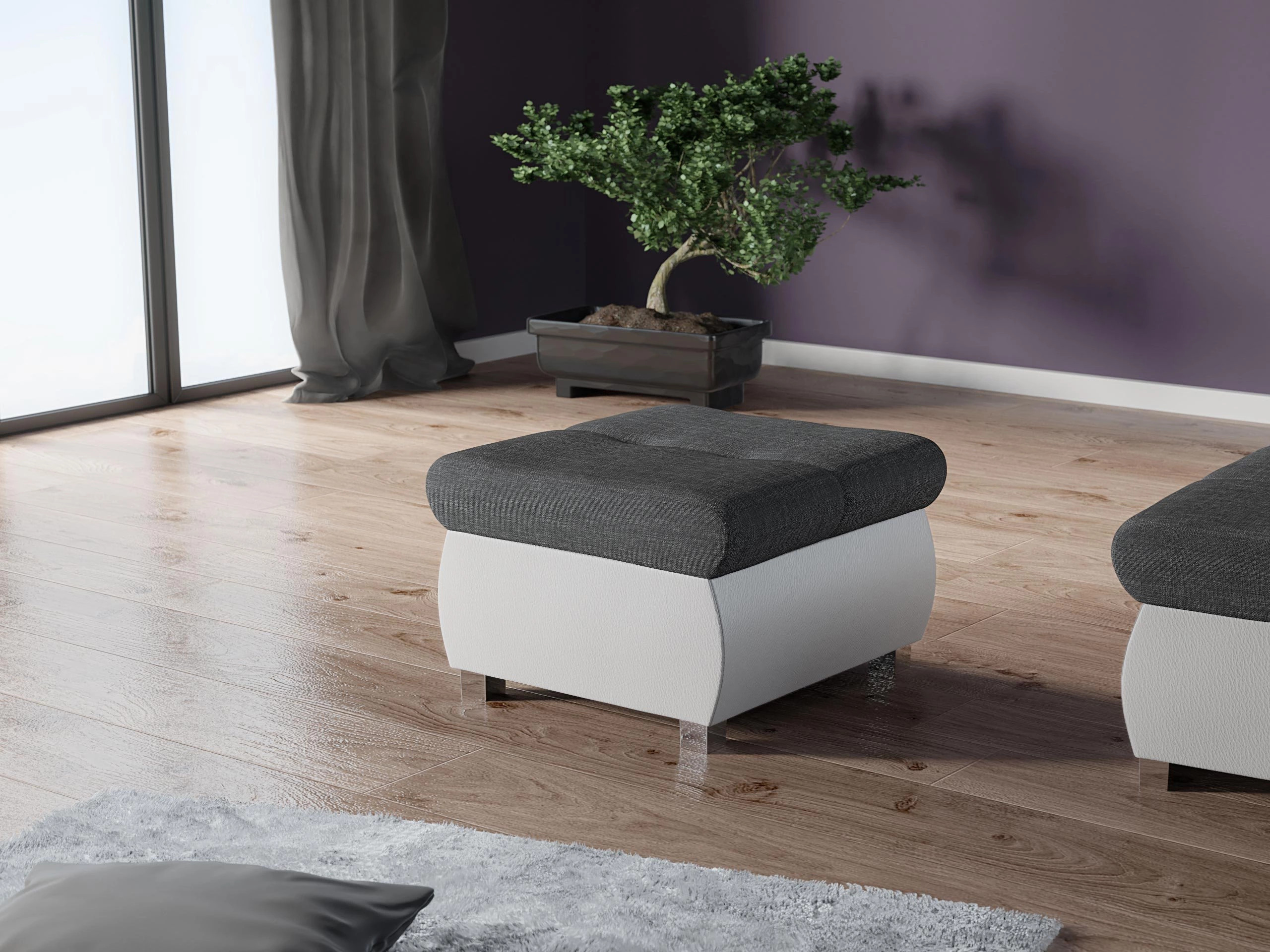 Σκαμπό σαλονιού Comfivo Nitor (Soft 017 + Lux 06)