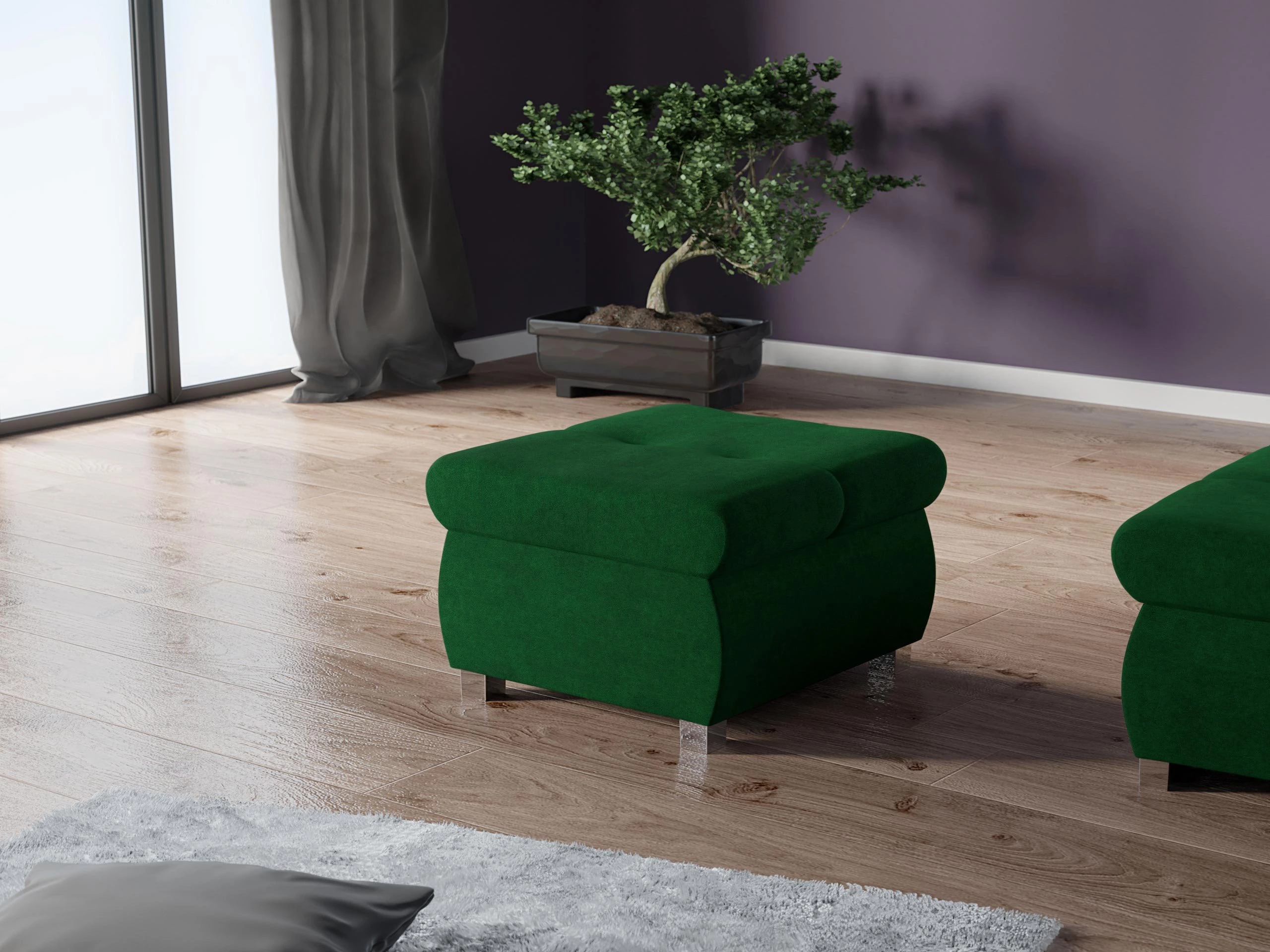 Σκαμπό σαλονιού Comfivo Nitor (Uttario Velvet 2951)