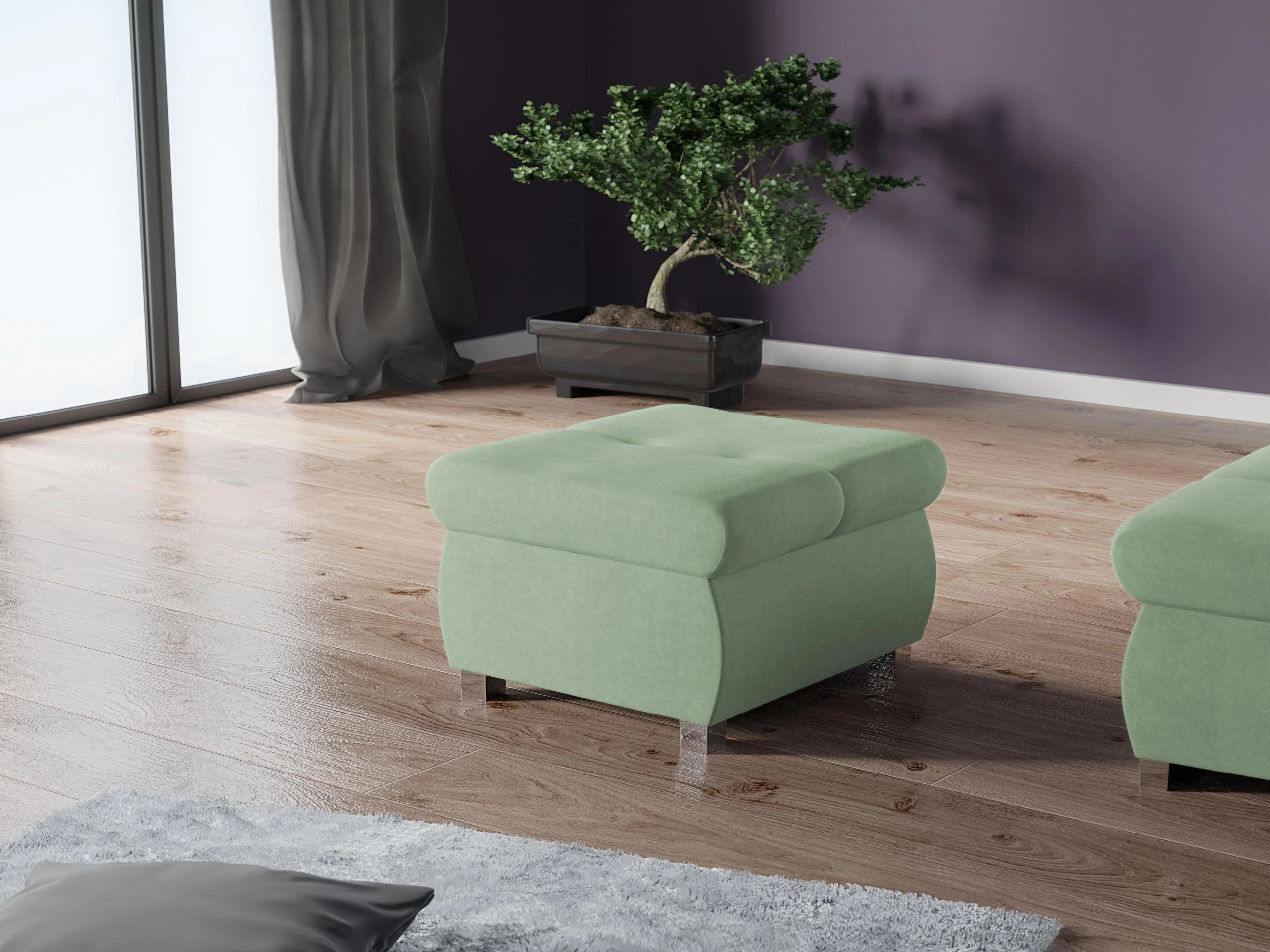 Σκαμπό σαλονιού Comfivo Nitor (Uttario Velvet 2954)