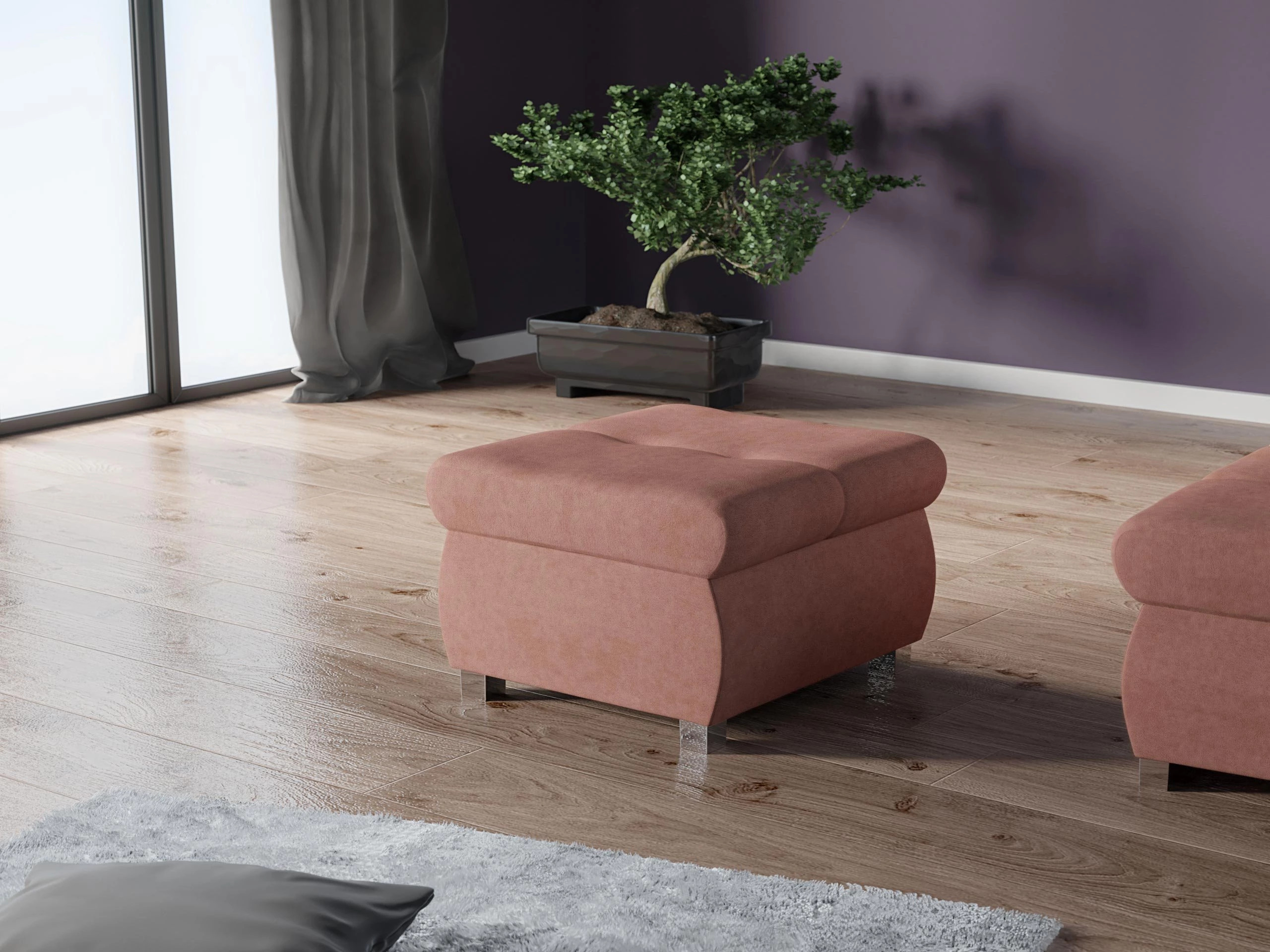 Σκαμπό σαλονιού Comfivo Nitor (Uttario Velvet 2955)
