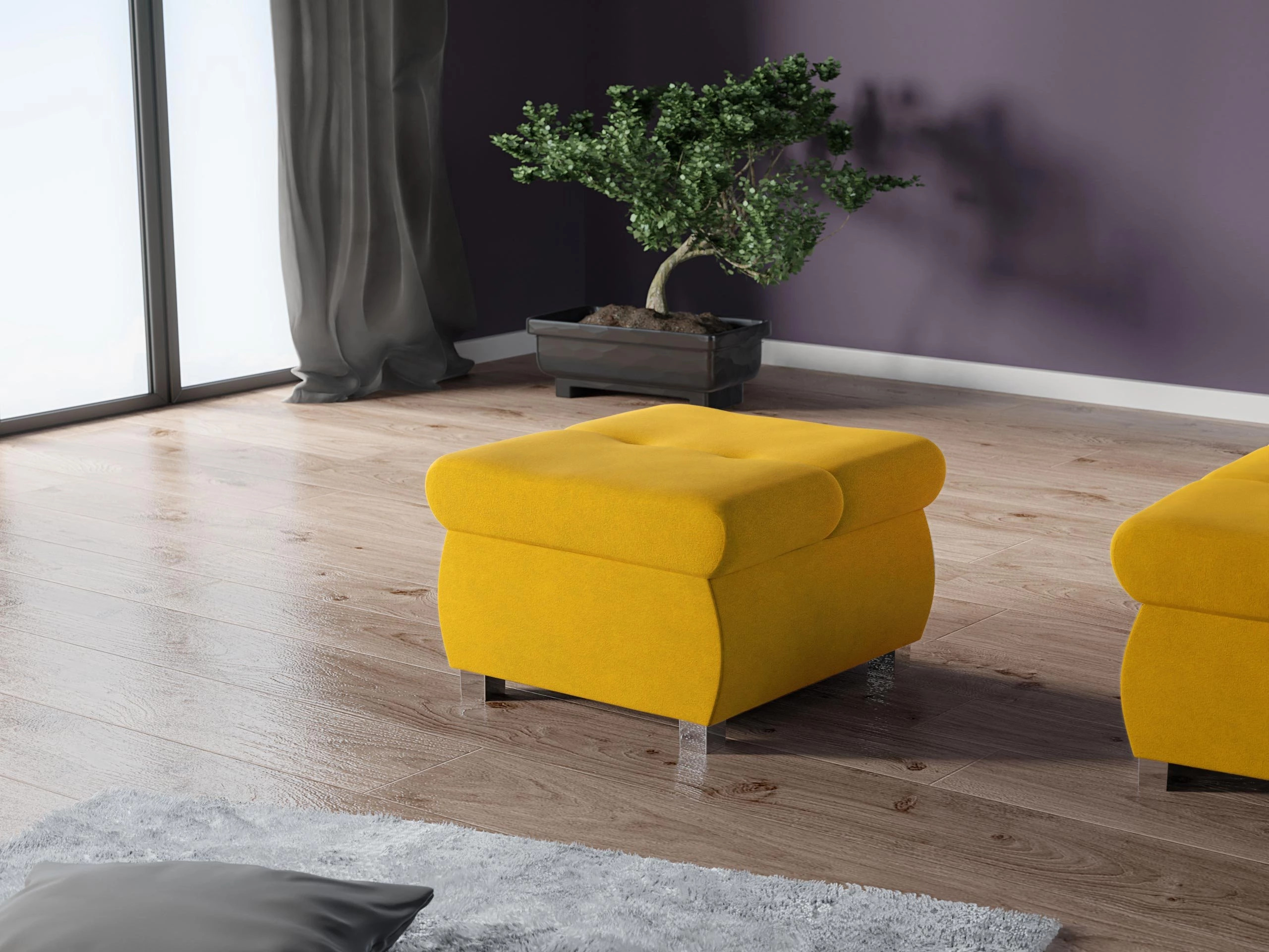 Σκαμπό σαλονιού Comfivo Nitor (Uttario Velvet 2959)