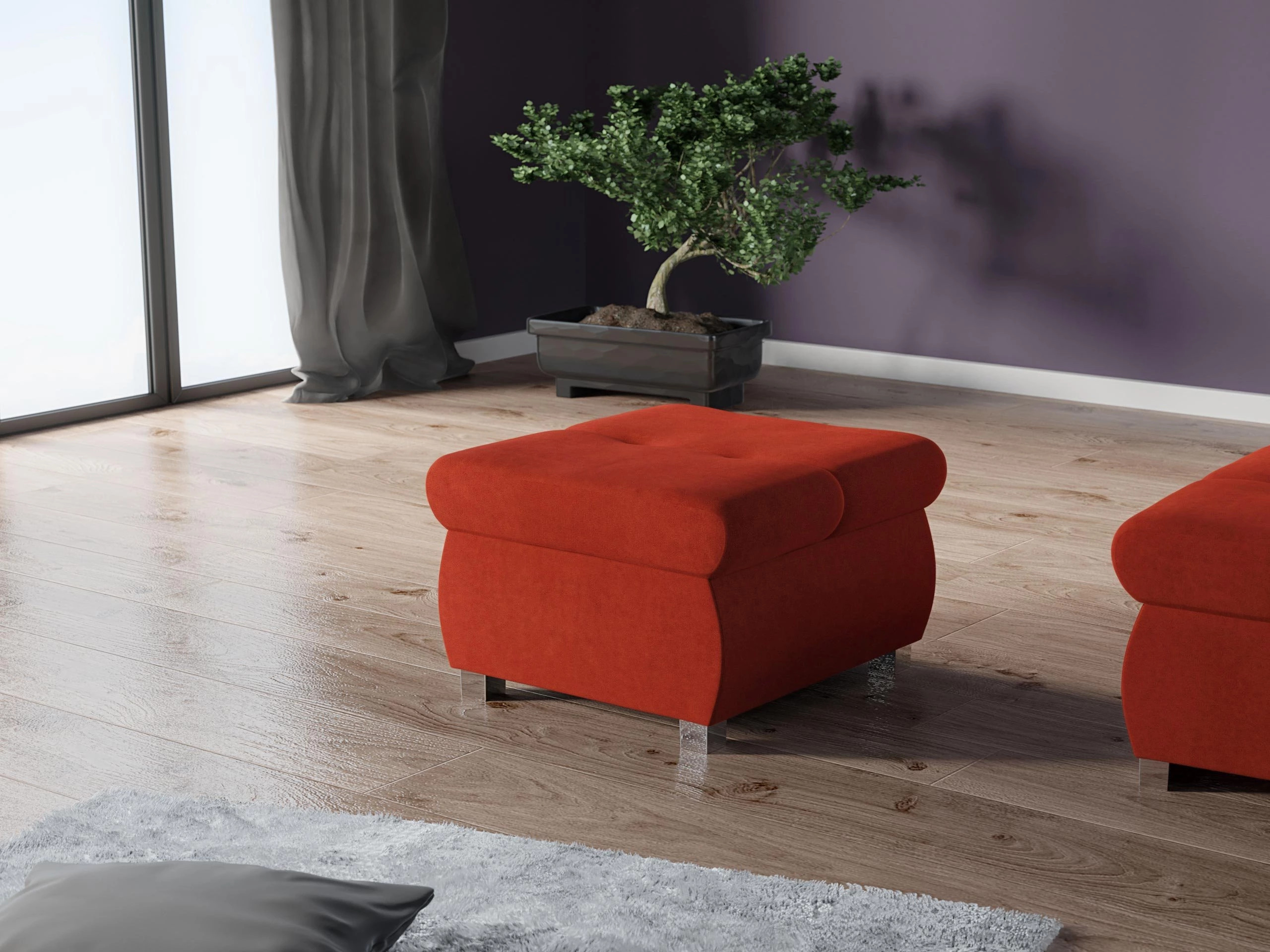 Σκαμπό σαλονιού Comfivo Nitor (Uttario Velvet 2964)