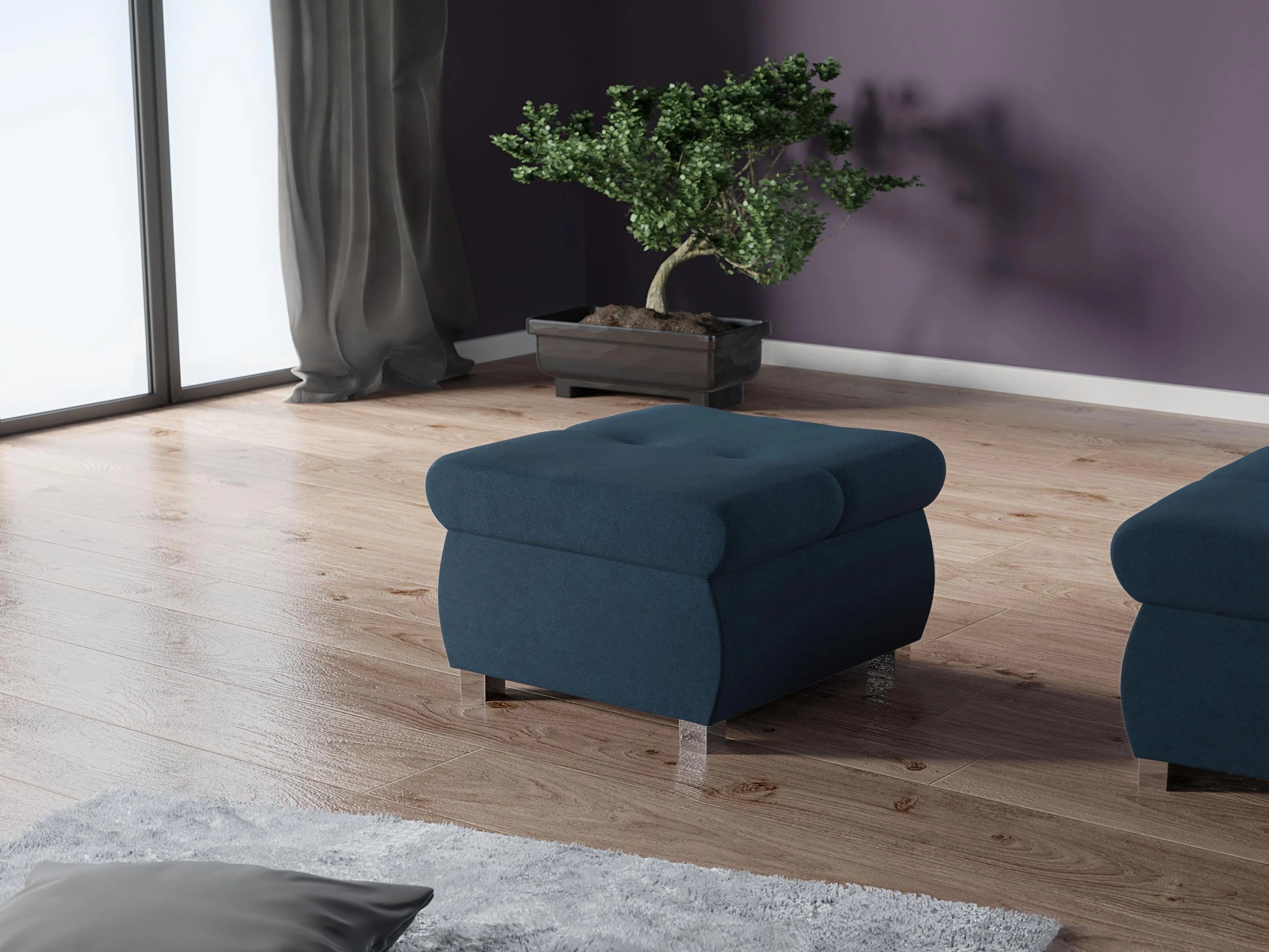 Σκαμπό σαλονιού Comfivo Nitor (Uttario Velvet 2967)