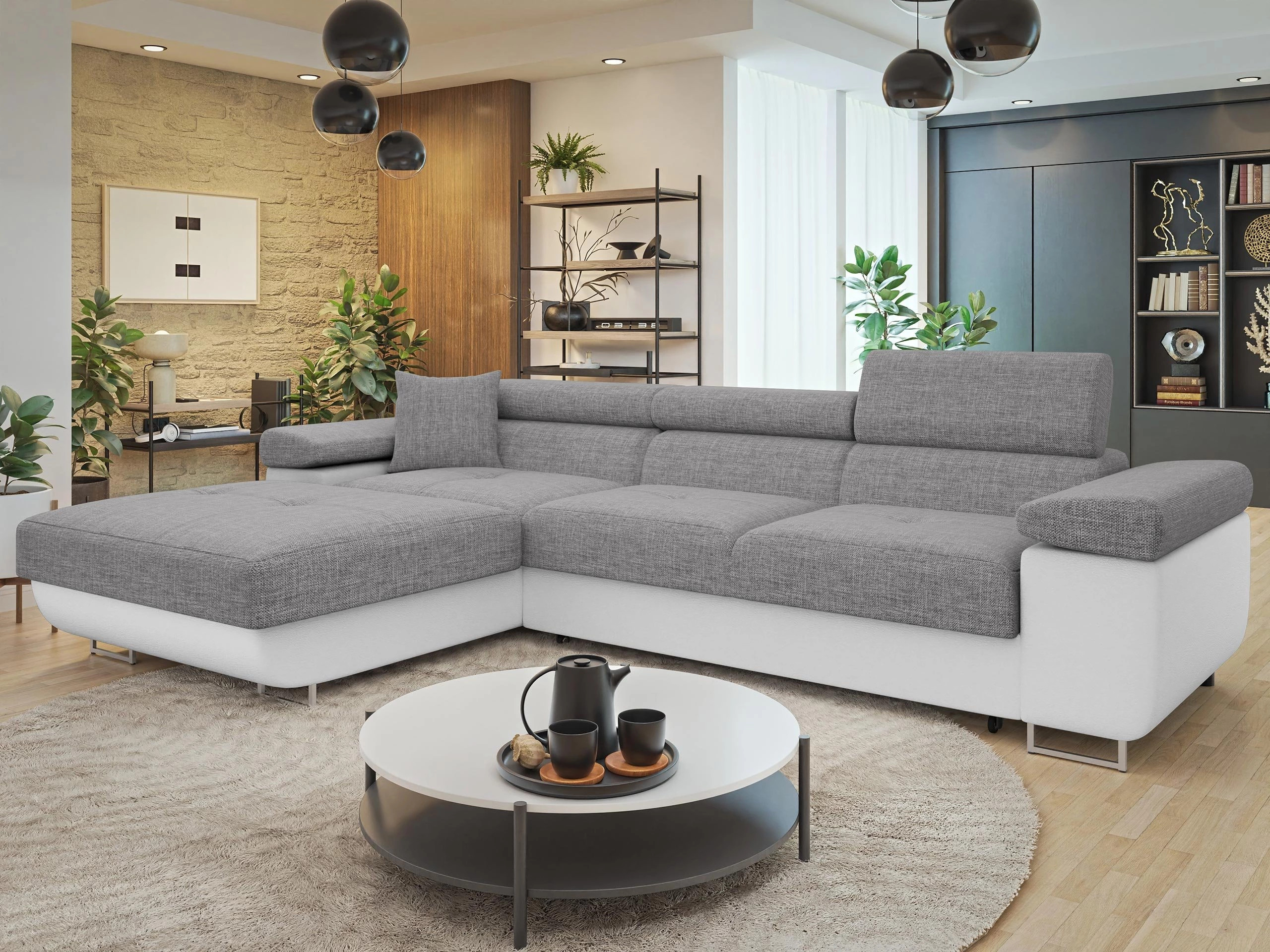 Γωνιακός Καναπές Comfivo Vinetum II (Soft 017 + Lux 05)