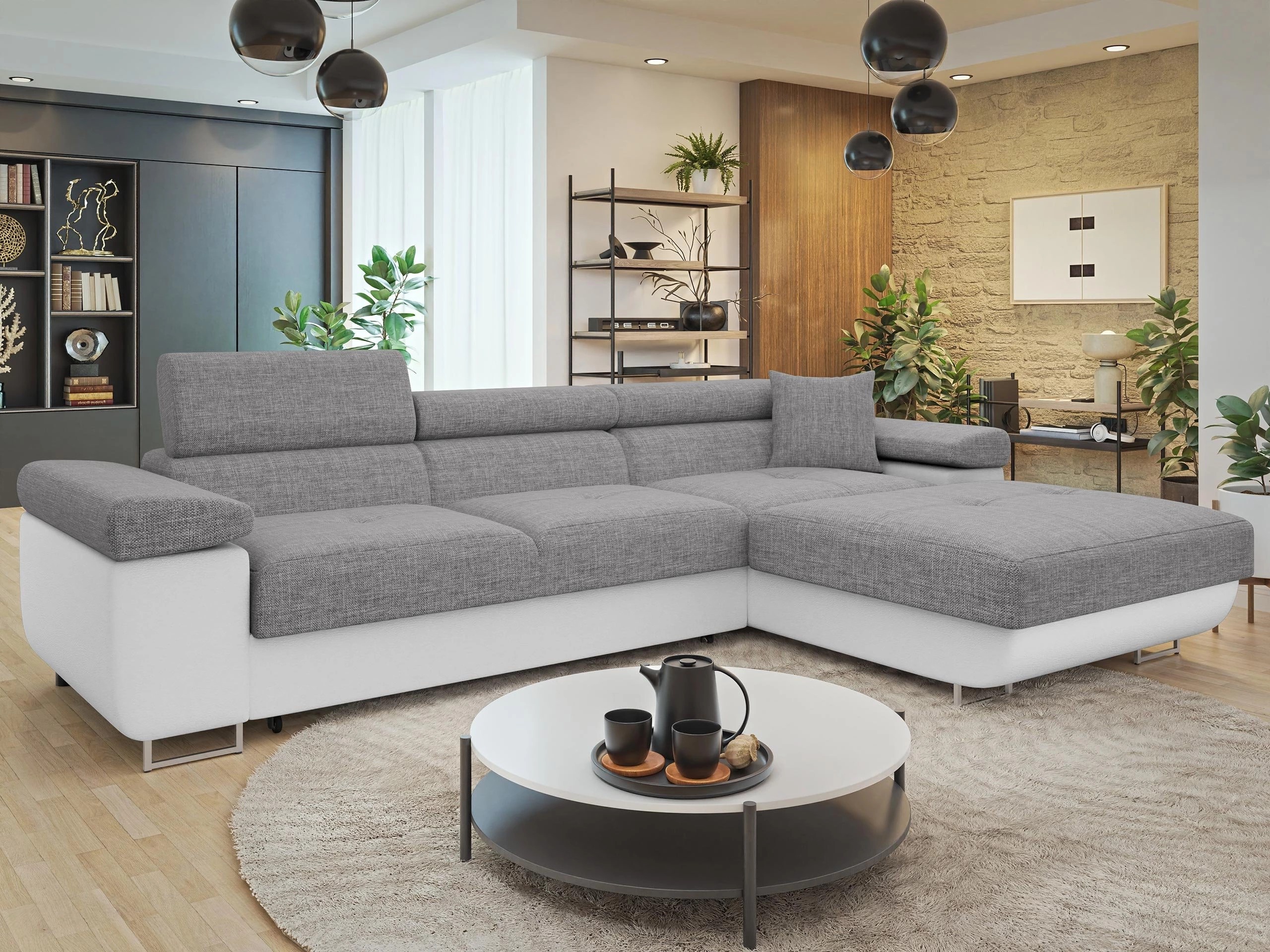 Γωνιακός Καναπές Comfivo Vinetum II (Soft 017 + Lux 05)