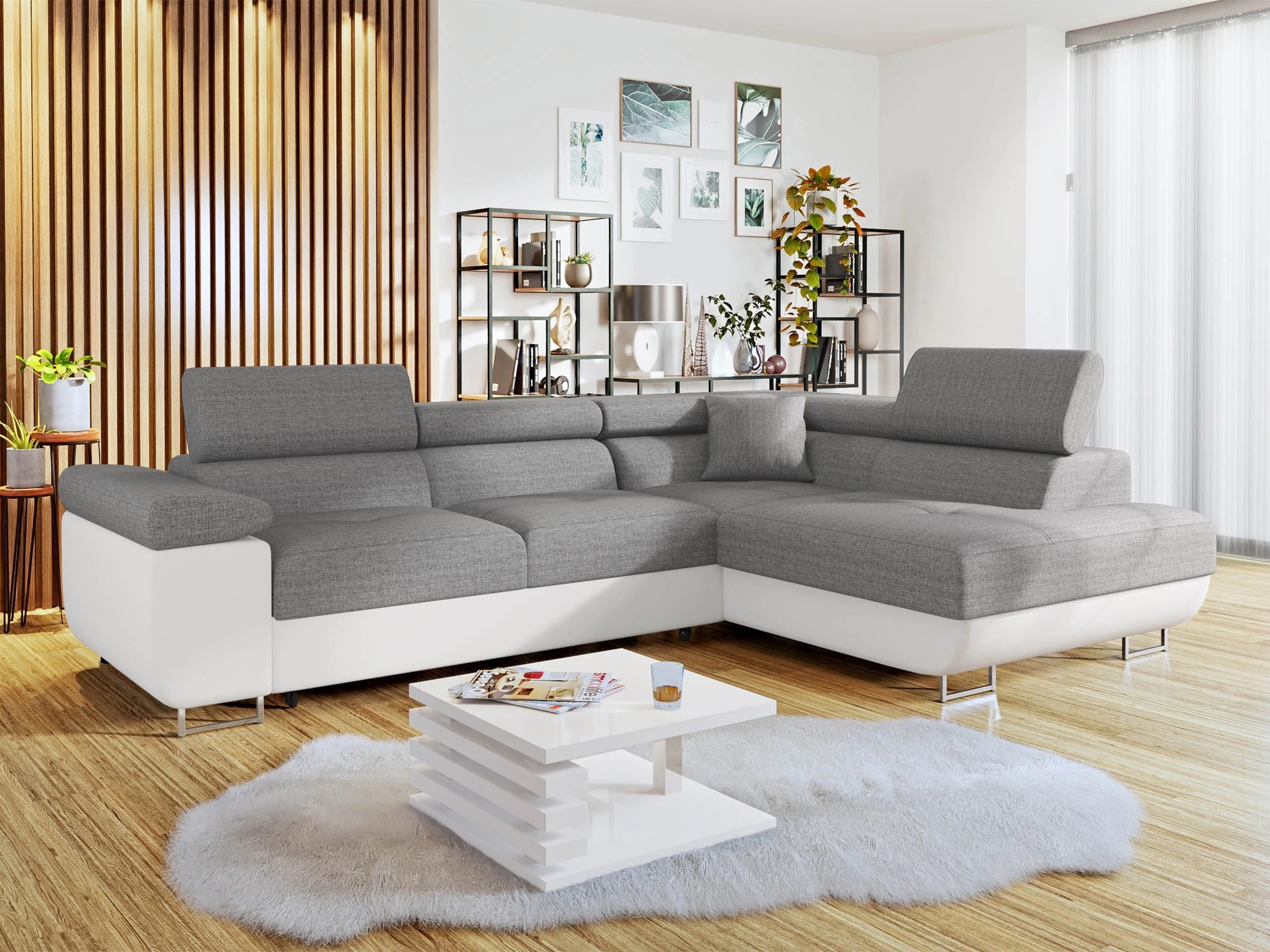 Γωνιακός Καναπές Comfivo Vinetum (Soft 017 + Lux 05)