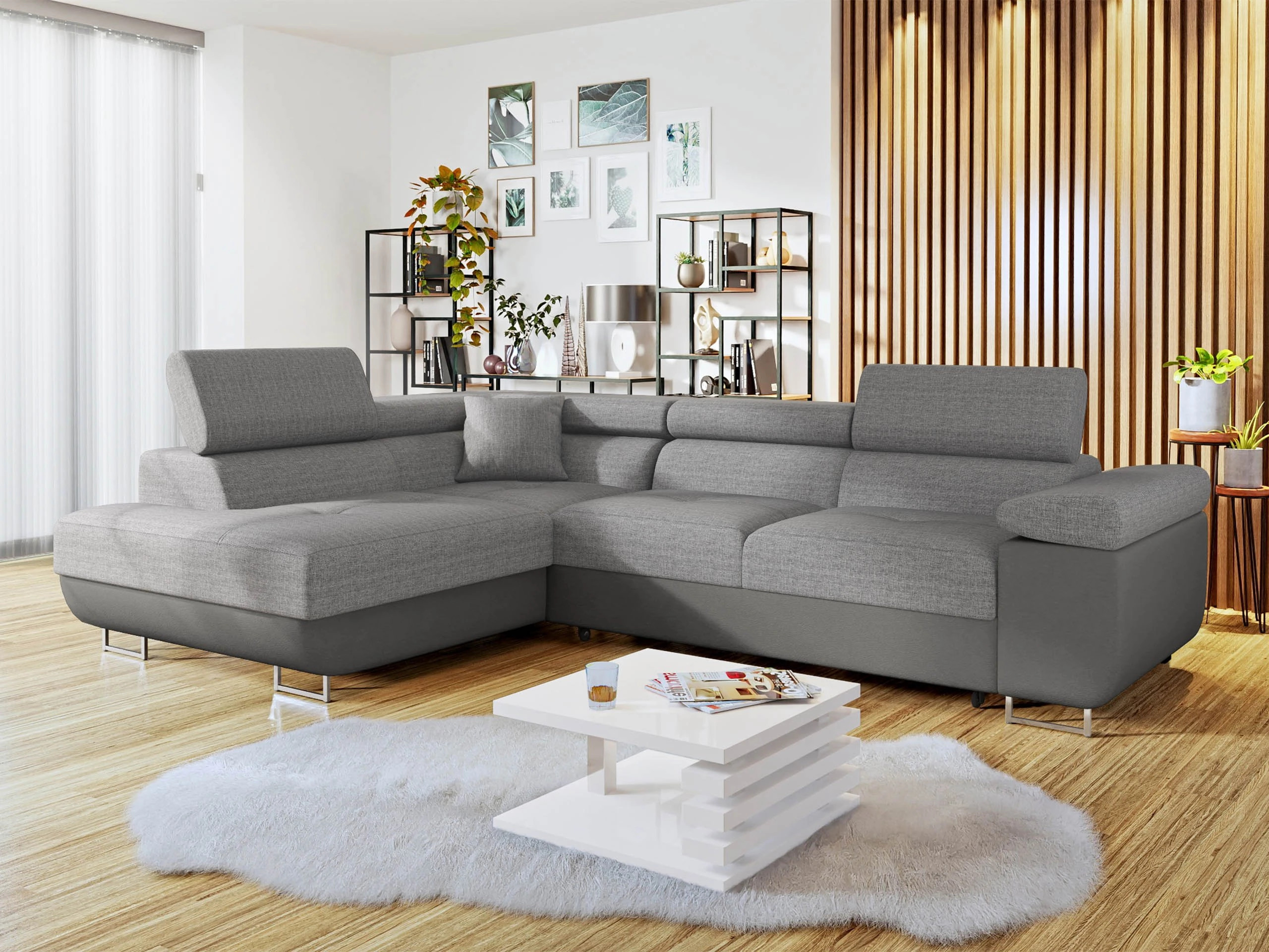 Γωνιακός Καναπές Comfivo Vinetum (Soft 029 + Lux 05)