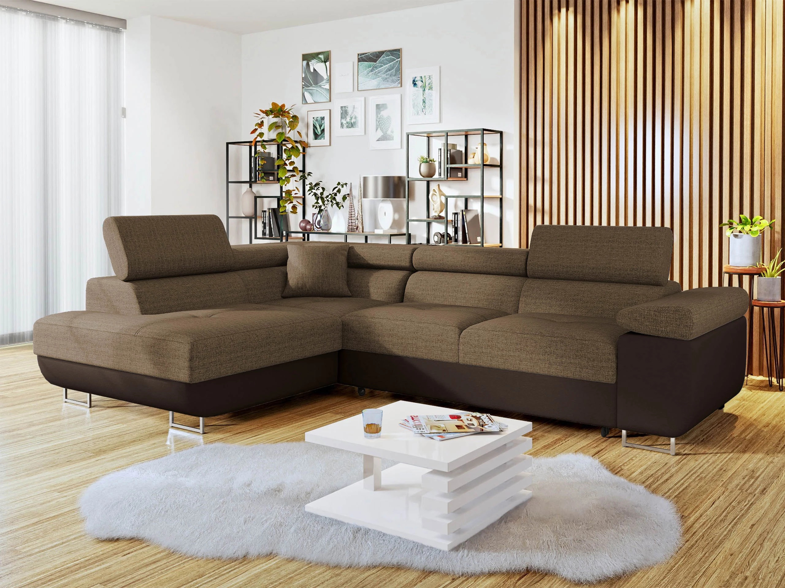Γωνιακός Καναπές Comfivo Vinetum (Soft 066 + Lux 03)