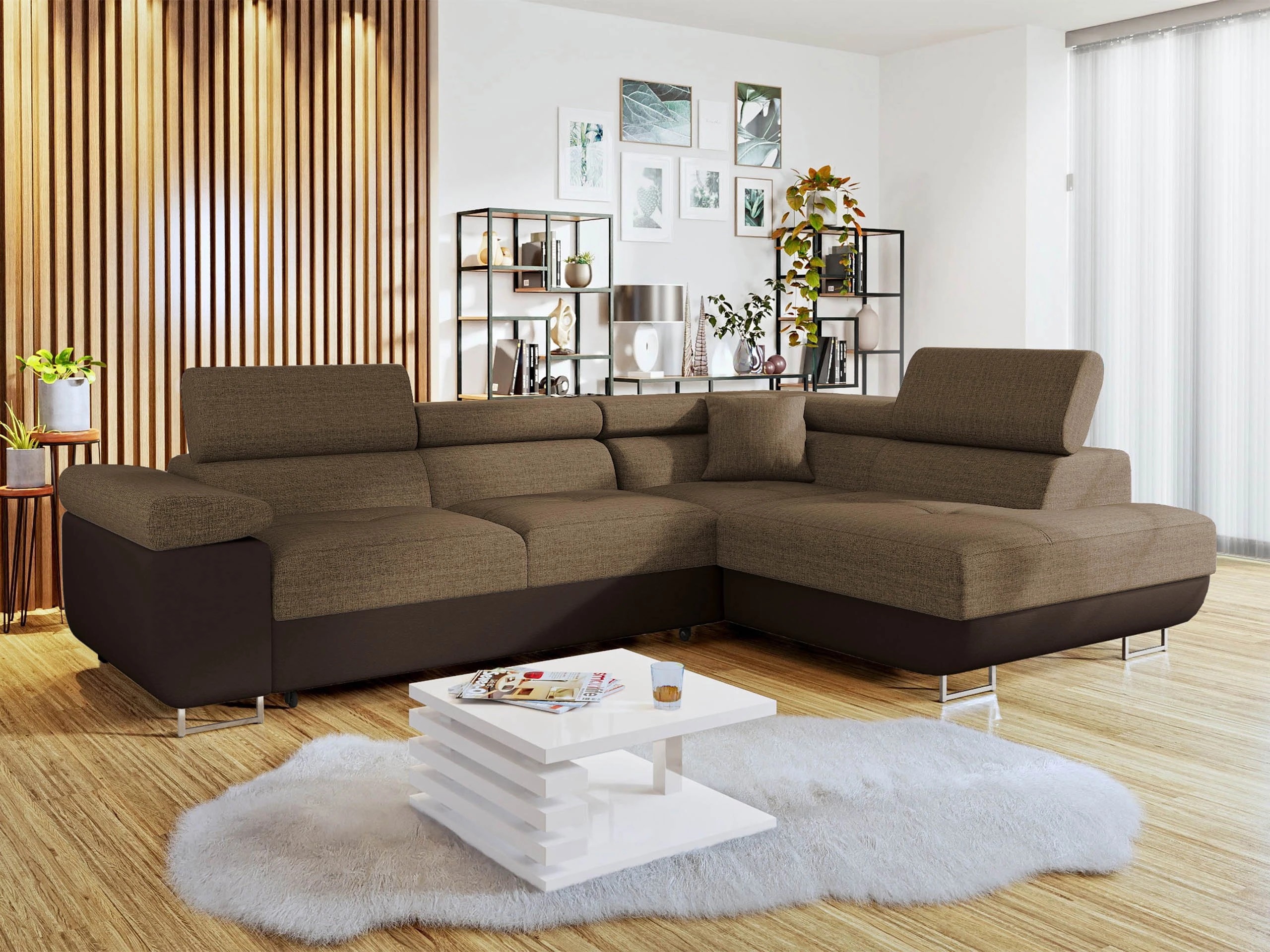 Γωνιακός Καναπές Comfivo Vinetum (Soft 066 + Lux 03)