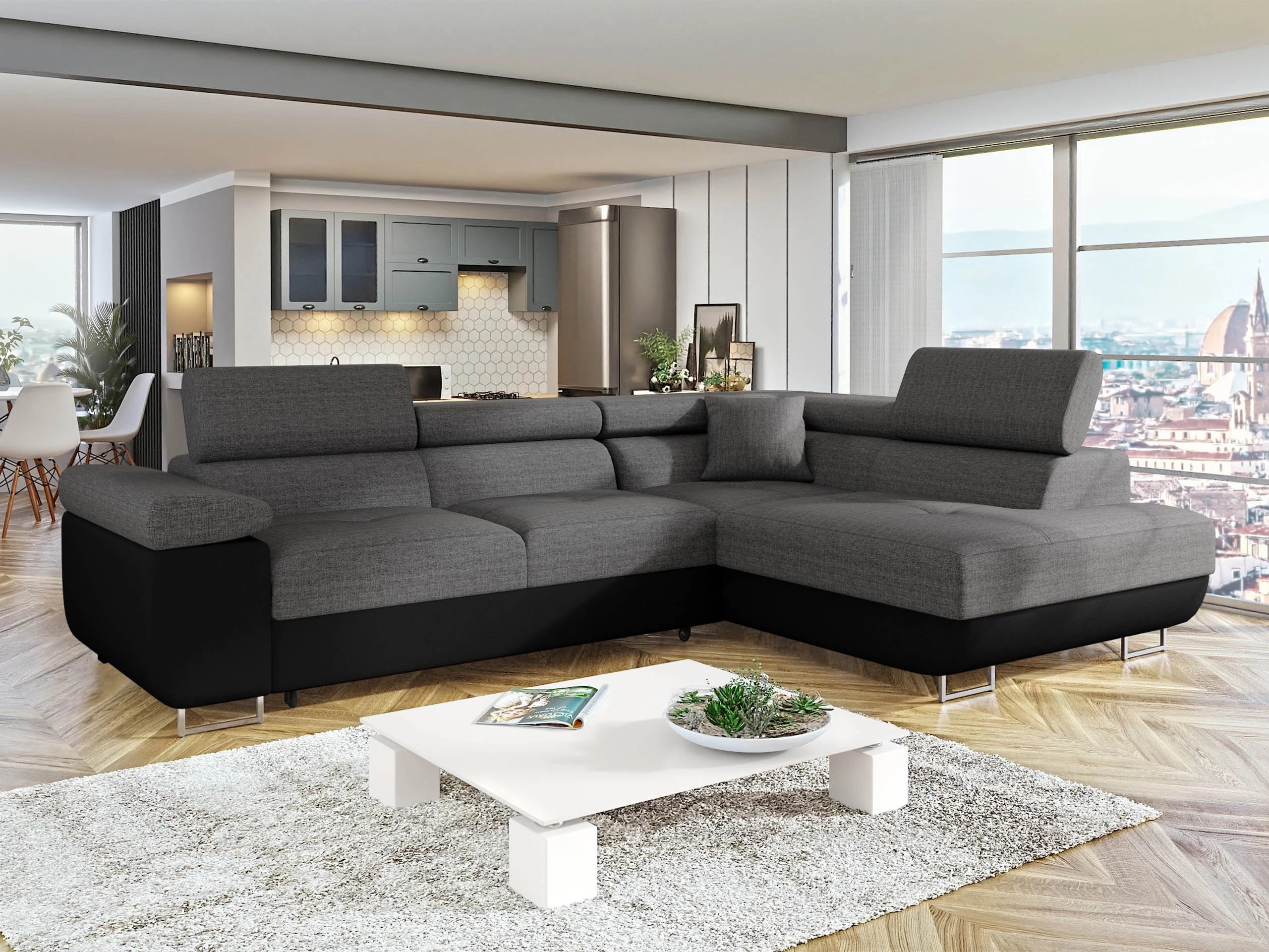 Γωνιακός Καναπές Comfivo Vinetum (Soft 011 + Lux 06)