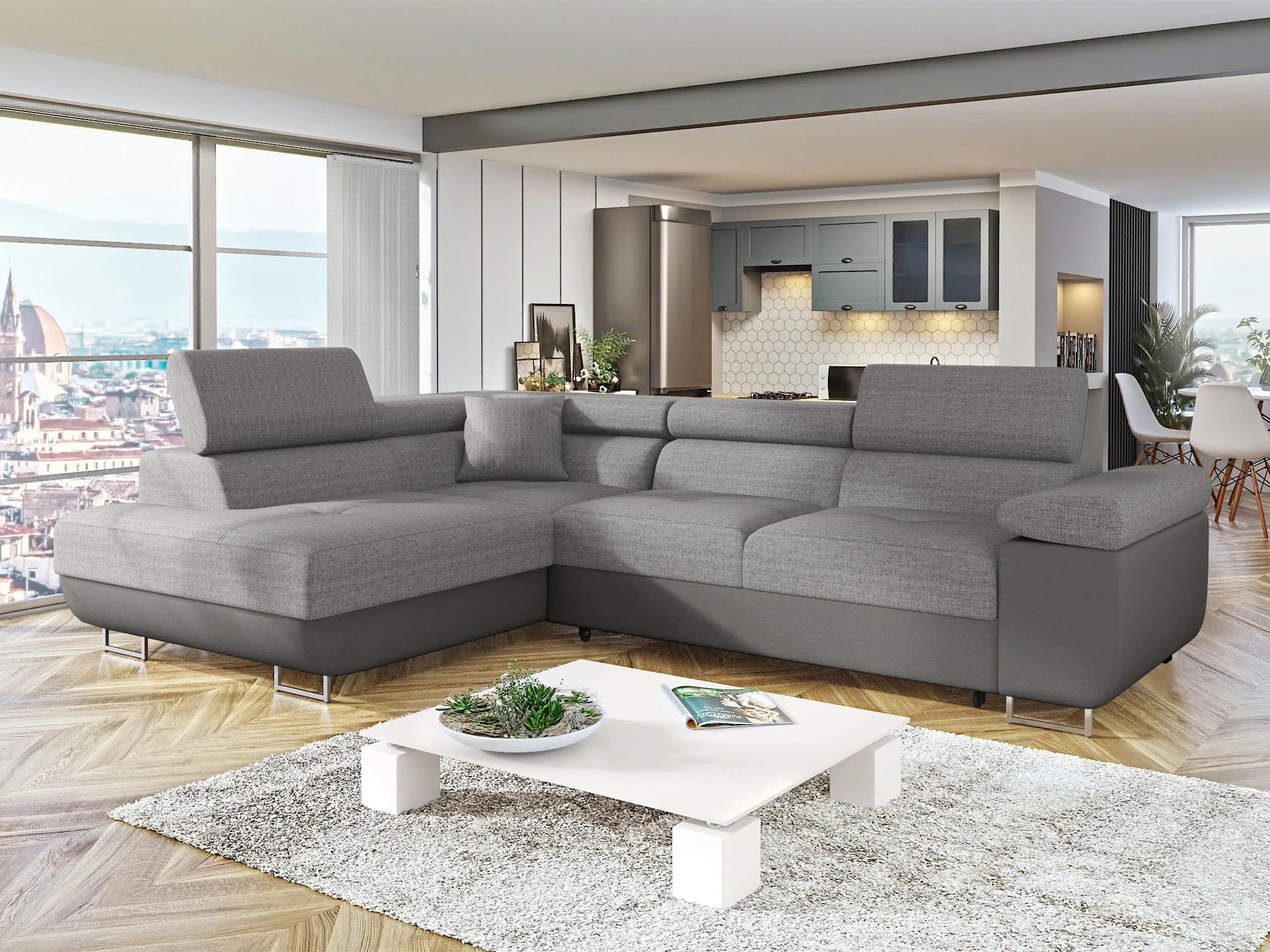 Γωνιακός Καναπές Comfivo Vinetum (Soft 029 + Lux 05)