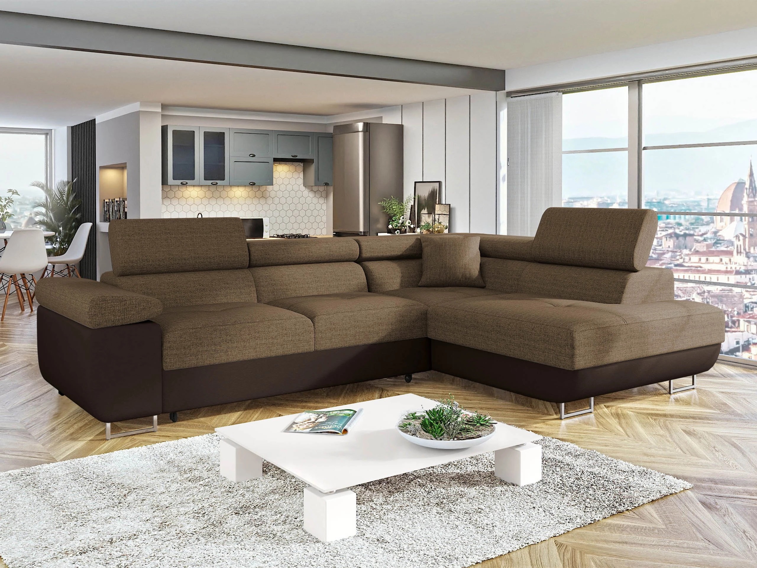 Γωνιακός Καναπές Comfivo Vinetum (Soft 066 + Lux 03)