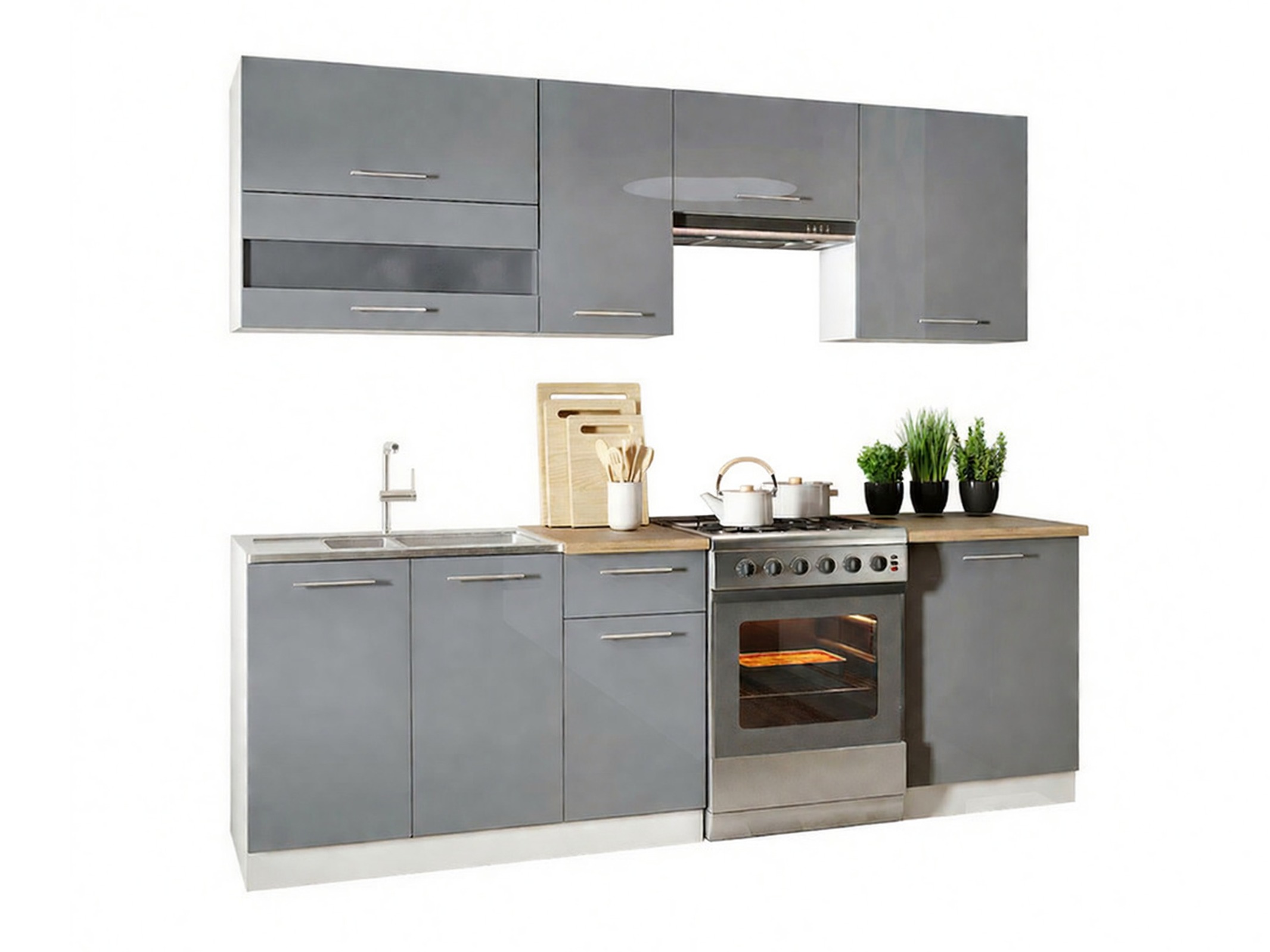 Πολυμορφικό σετ κουζίνας Tiffa Grey 106