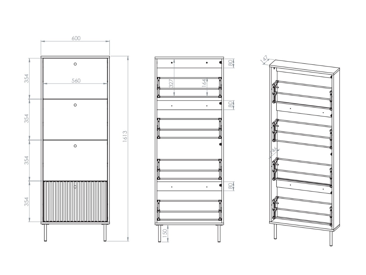 Παπουτσοθήκη Marmeli 130