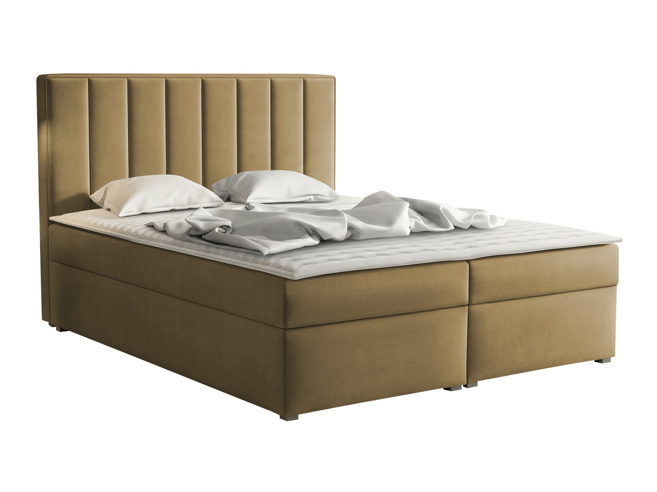 Κρεβάτι continental Pomona 116 (Magic βελούδινο 2206)