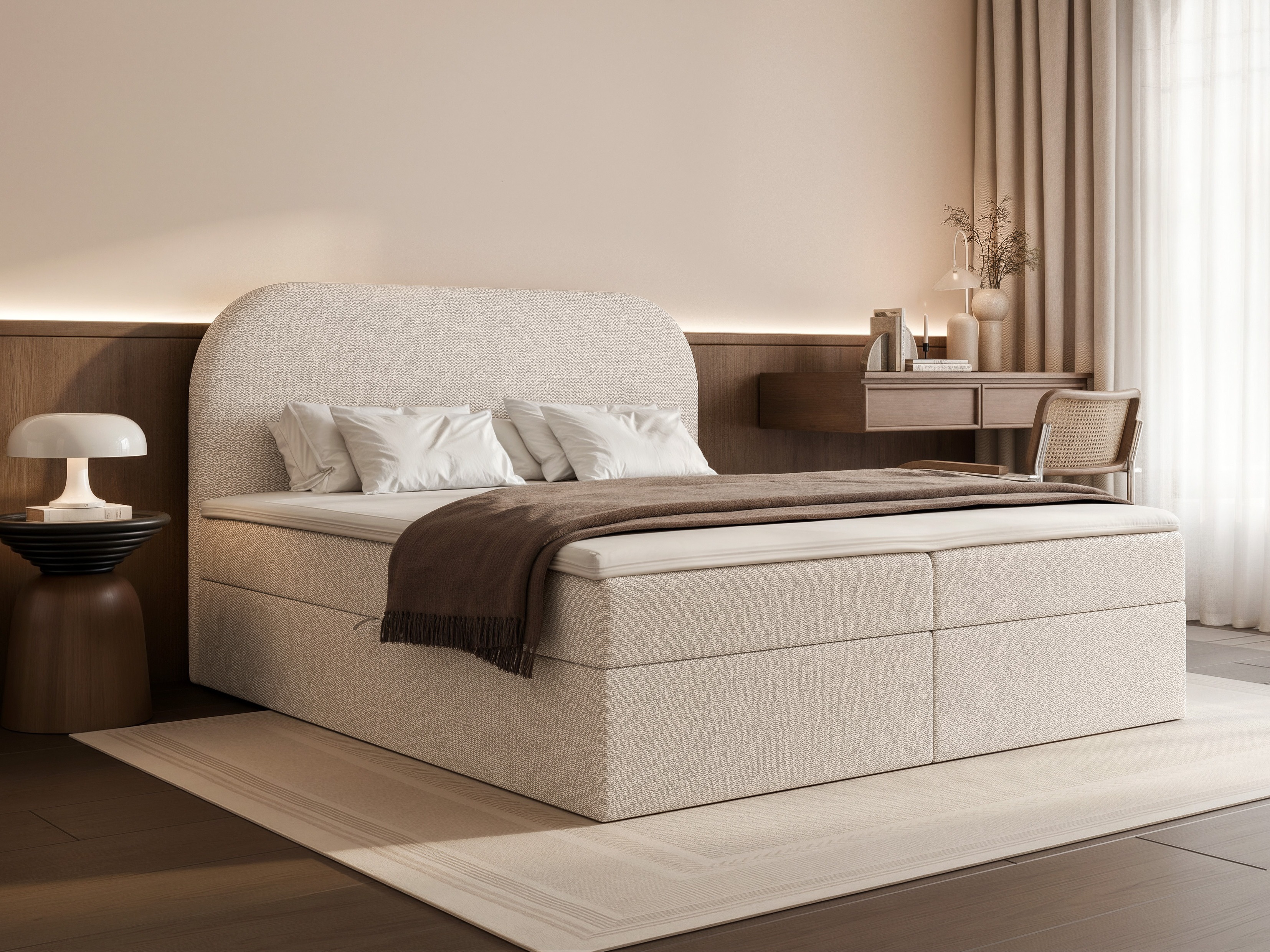 Κρεβάτι continental Martinez 131 (Lumi 04)