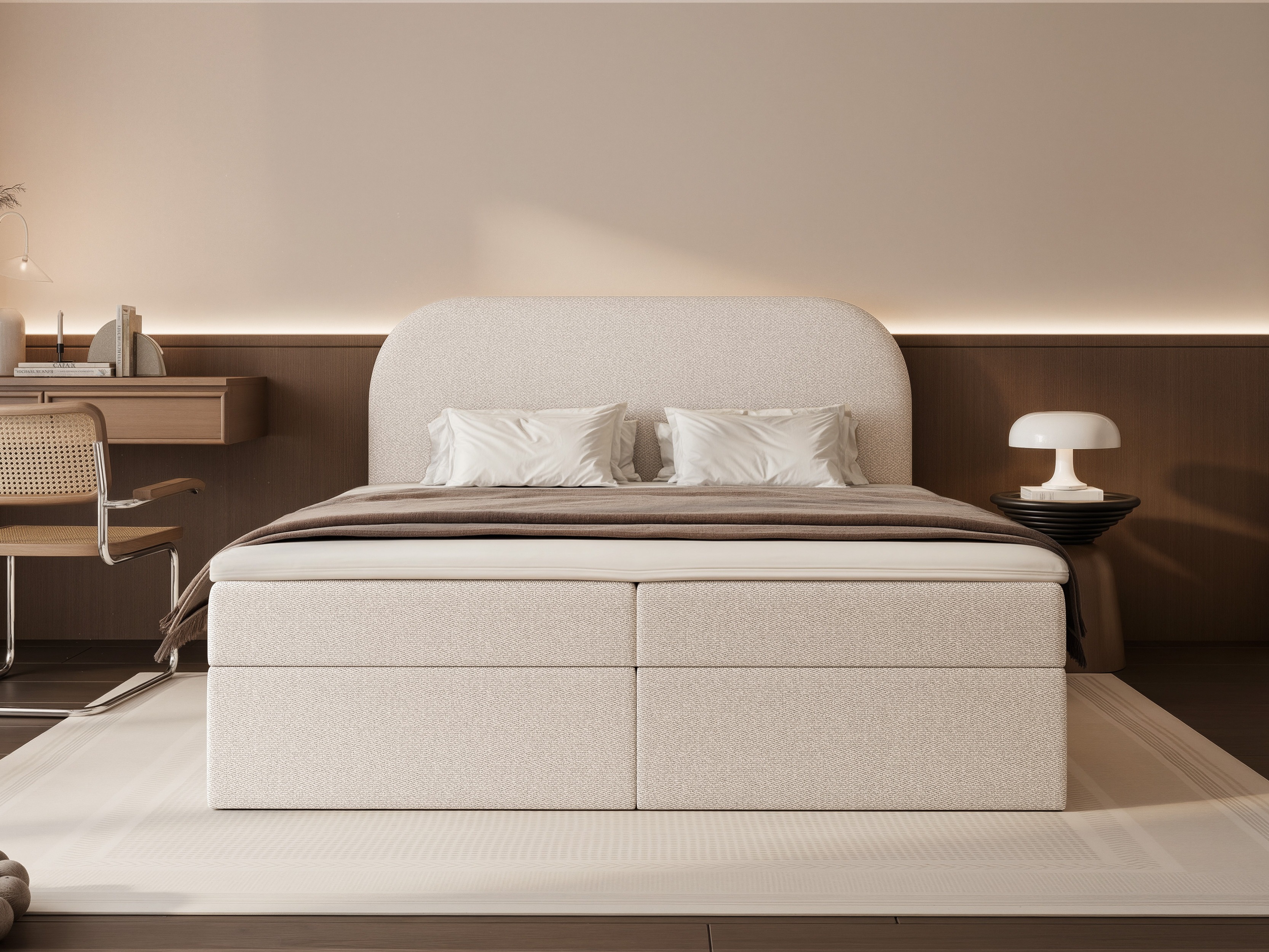 Κρεβάτι continental Martinez 131 (Lumi 04)
