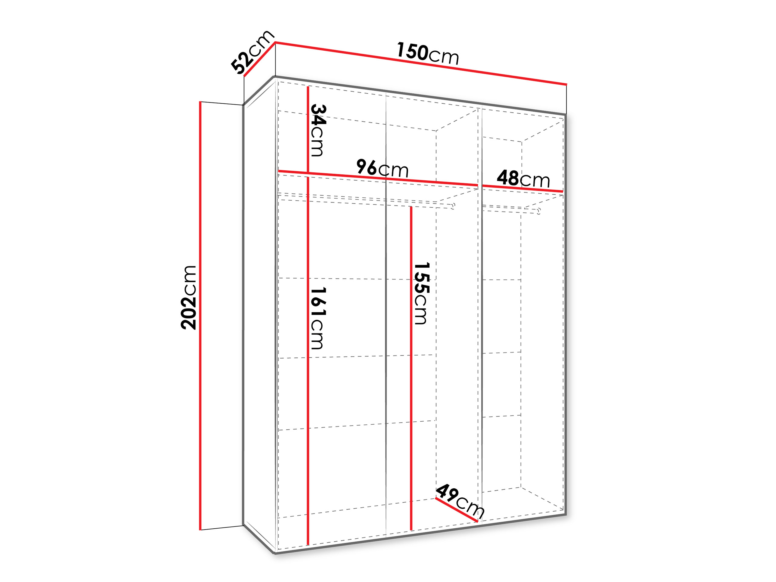 Ντουλάπα Hartford 604 (Κασμίρι)