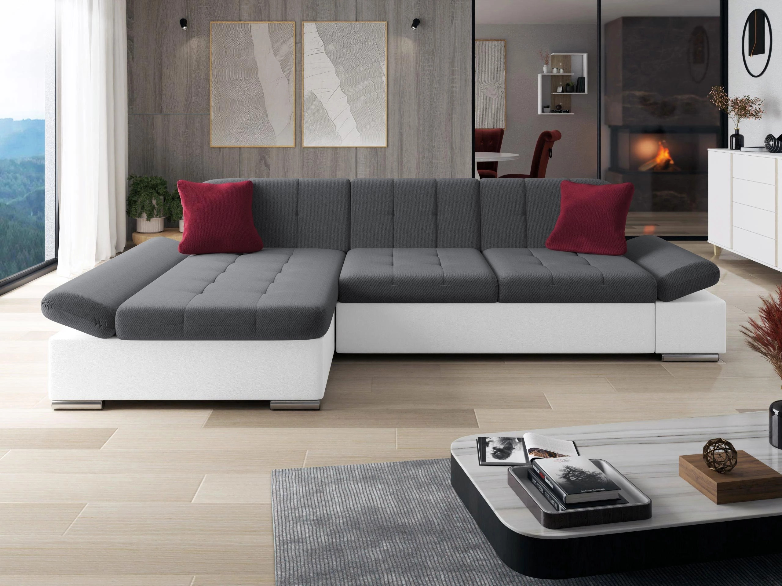 Γωνιακός Καναπές Comfivo Sanitas I (Soft 017 + Kronos 22 + Kronos 02)