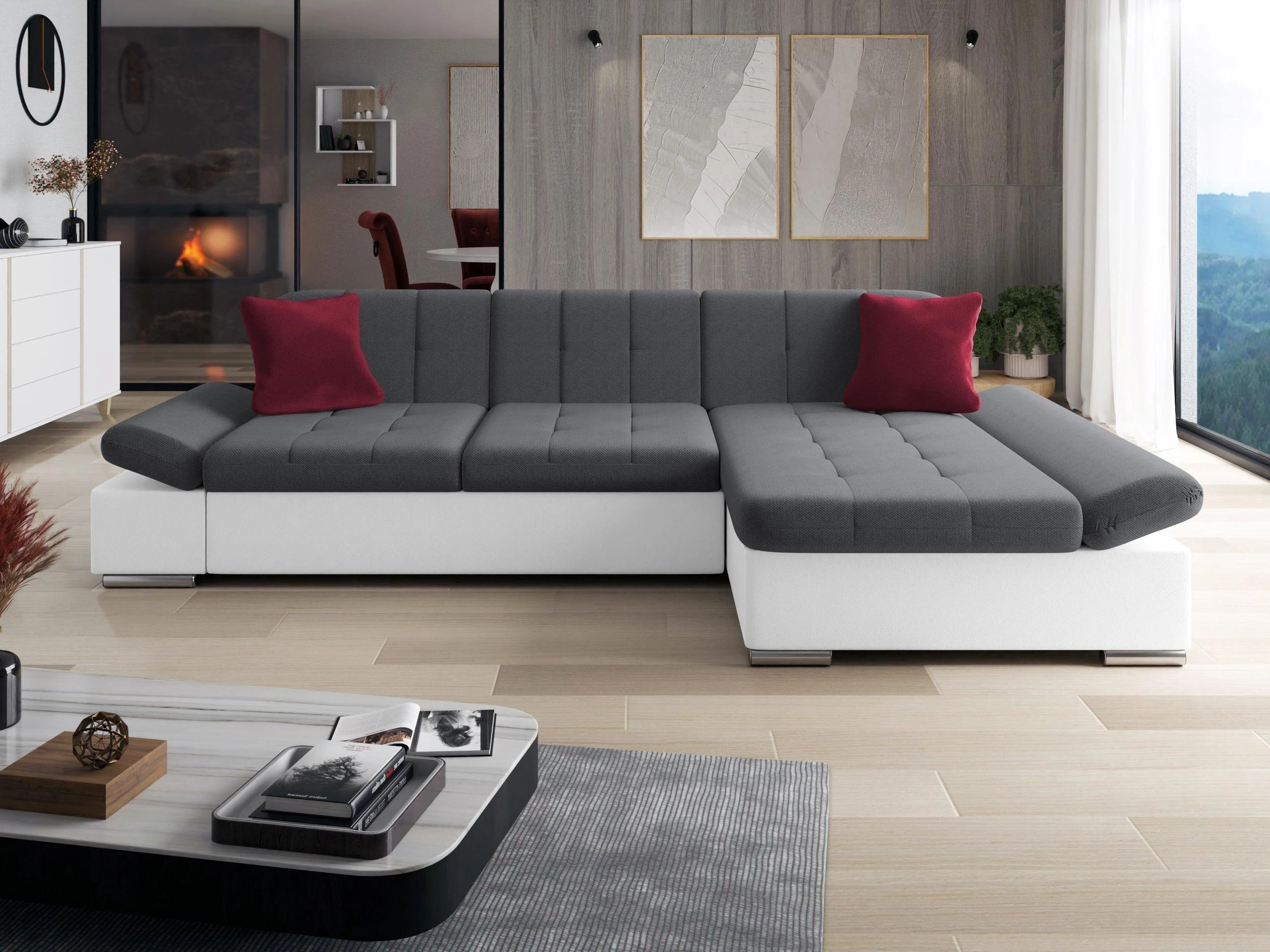 Γωνιακός Καναπές Comfivo Sanitas I (Soft 017 + Kronos 22 + Kronos 02)